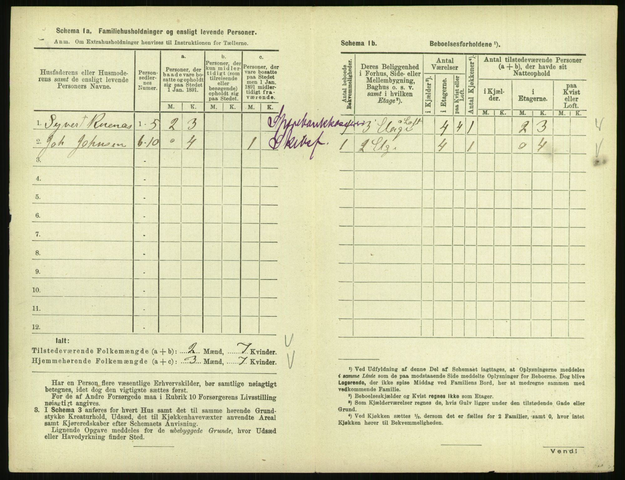 RA, 1891 census for 0903 Arendal, 1891, p. 459