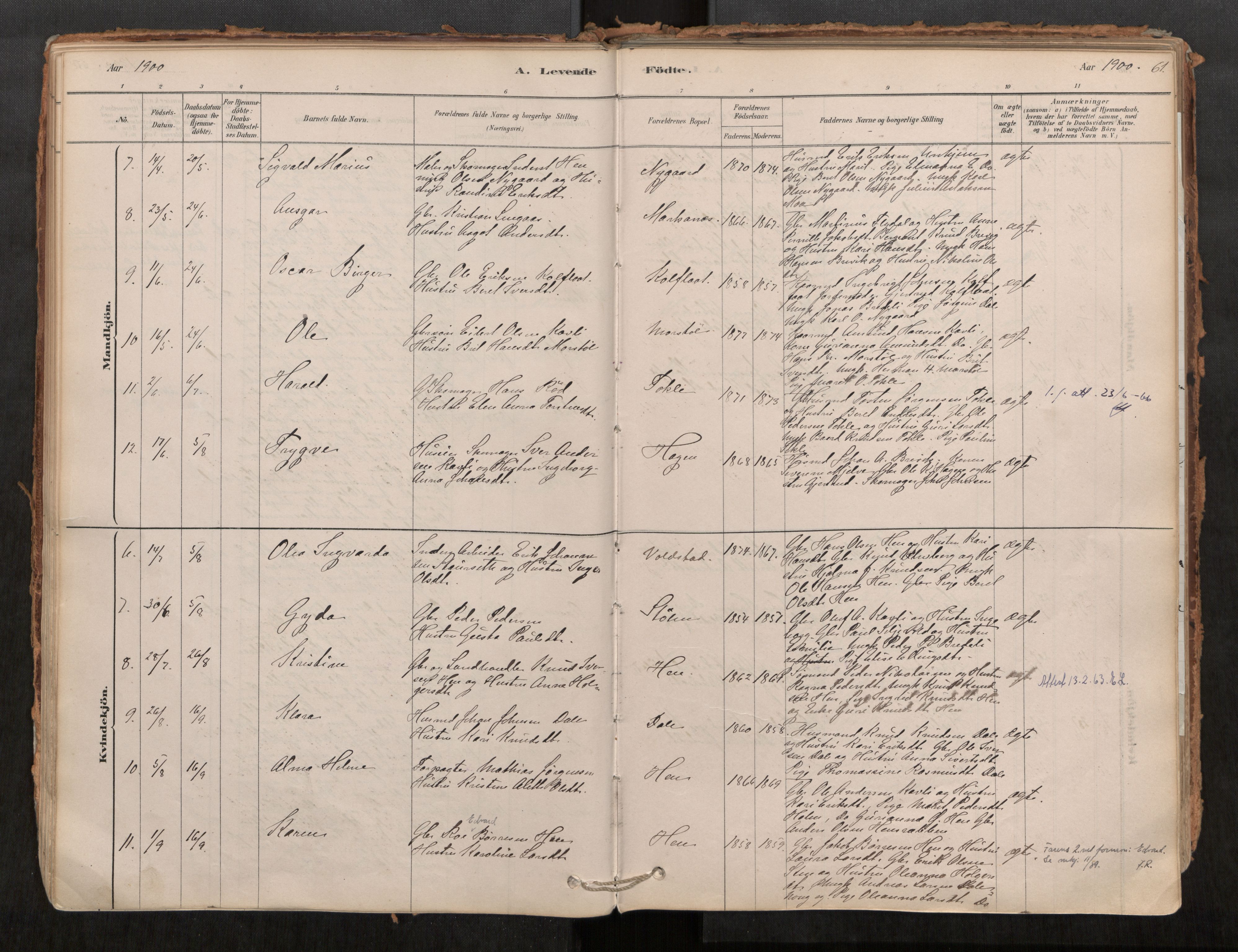 Ministerialprotokoller, klokkerbøker og fødselsregistre - Møre og Romsdal, AV/SAT-A-1454/545/L0594: Parish register (official) no. 545A03, 1878-1920, p. 61