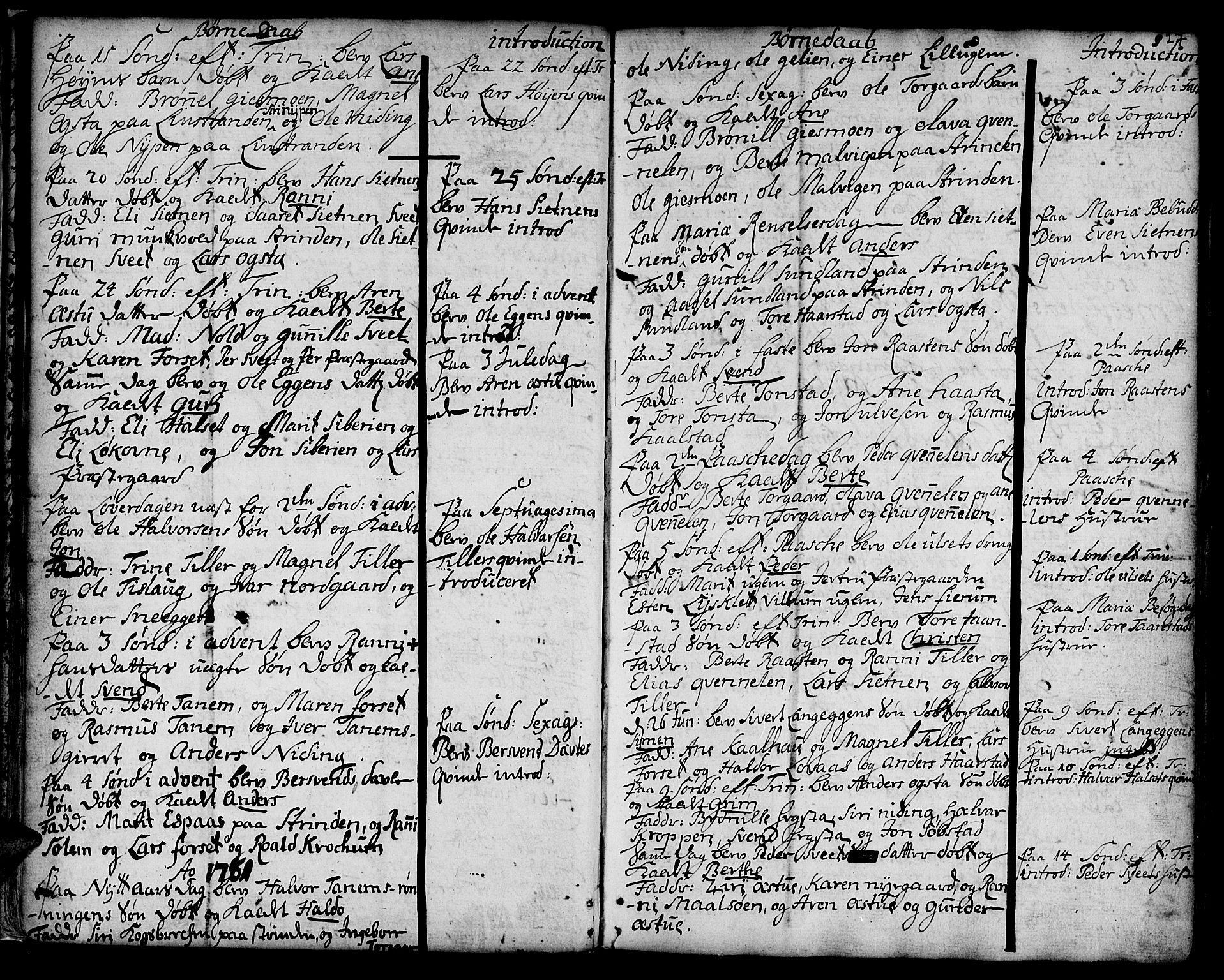Ministerialprotokoller, klokkerbøker og fødselsregistre - Sør-Trøndelag, SAT/A-1456/618/L0437: Parish register (official) no. 618A02, 1749-1782, p. 27