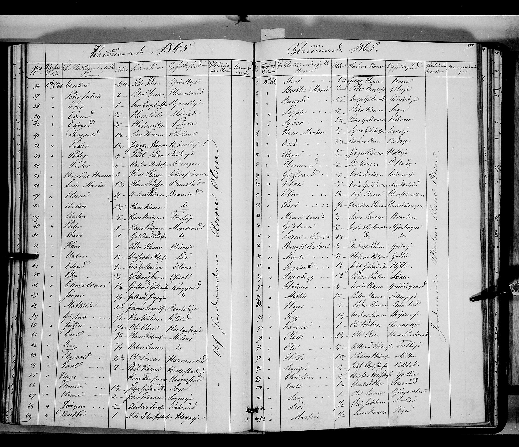 Jevnaker prestekontor, SAH/PREST-116/H/Ha/Haa/L0007: Parish register (official) no. 7, 1858-1876, p. 328