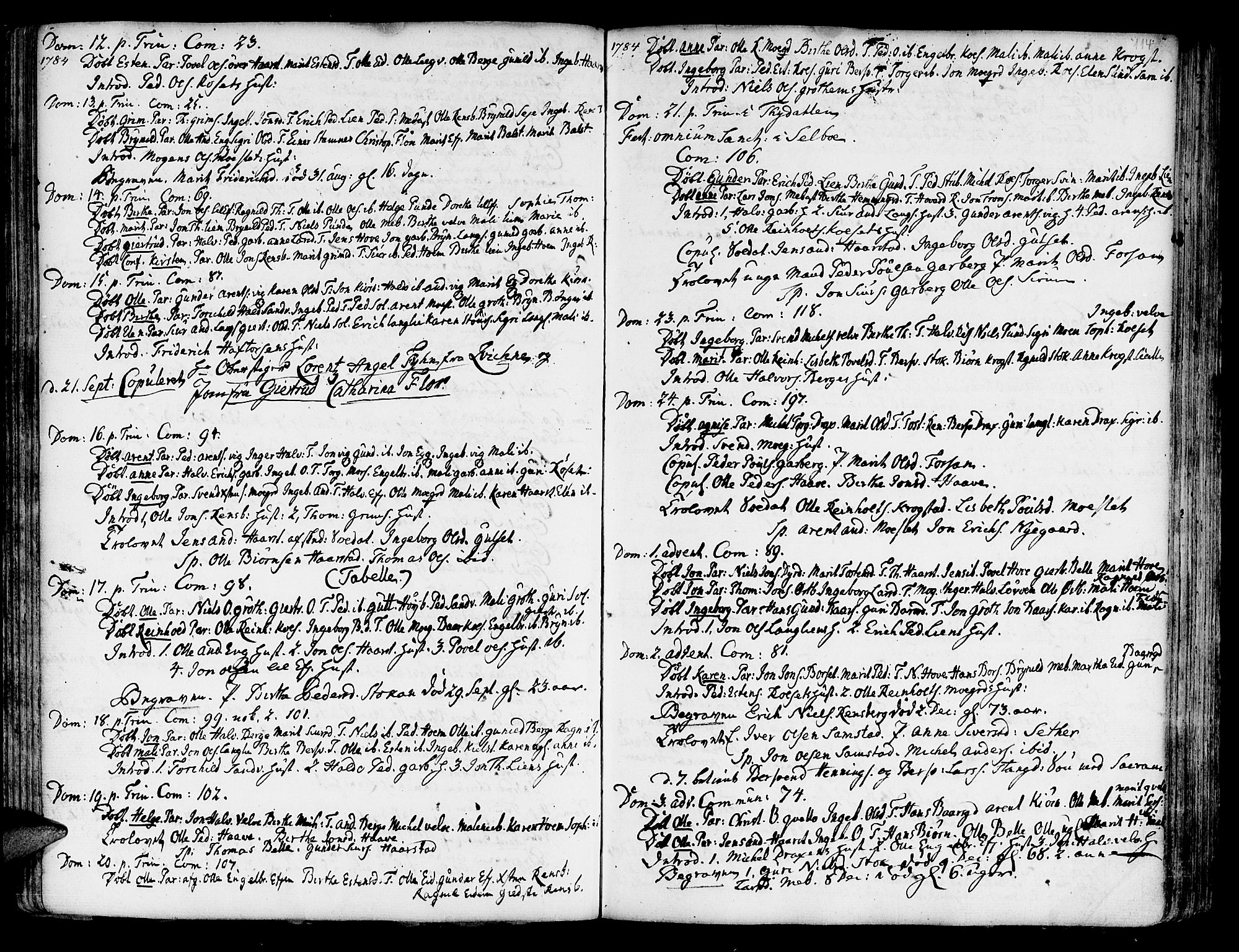 Ministerialprotokoller, klokkerbøker og fødselsregistre - Sør-Trøndelag, AV/SAT-A-1456/695/L1138: Parish register (official) no. 695A02 /1, 1757-1801, p. 114