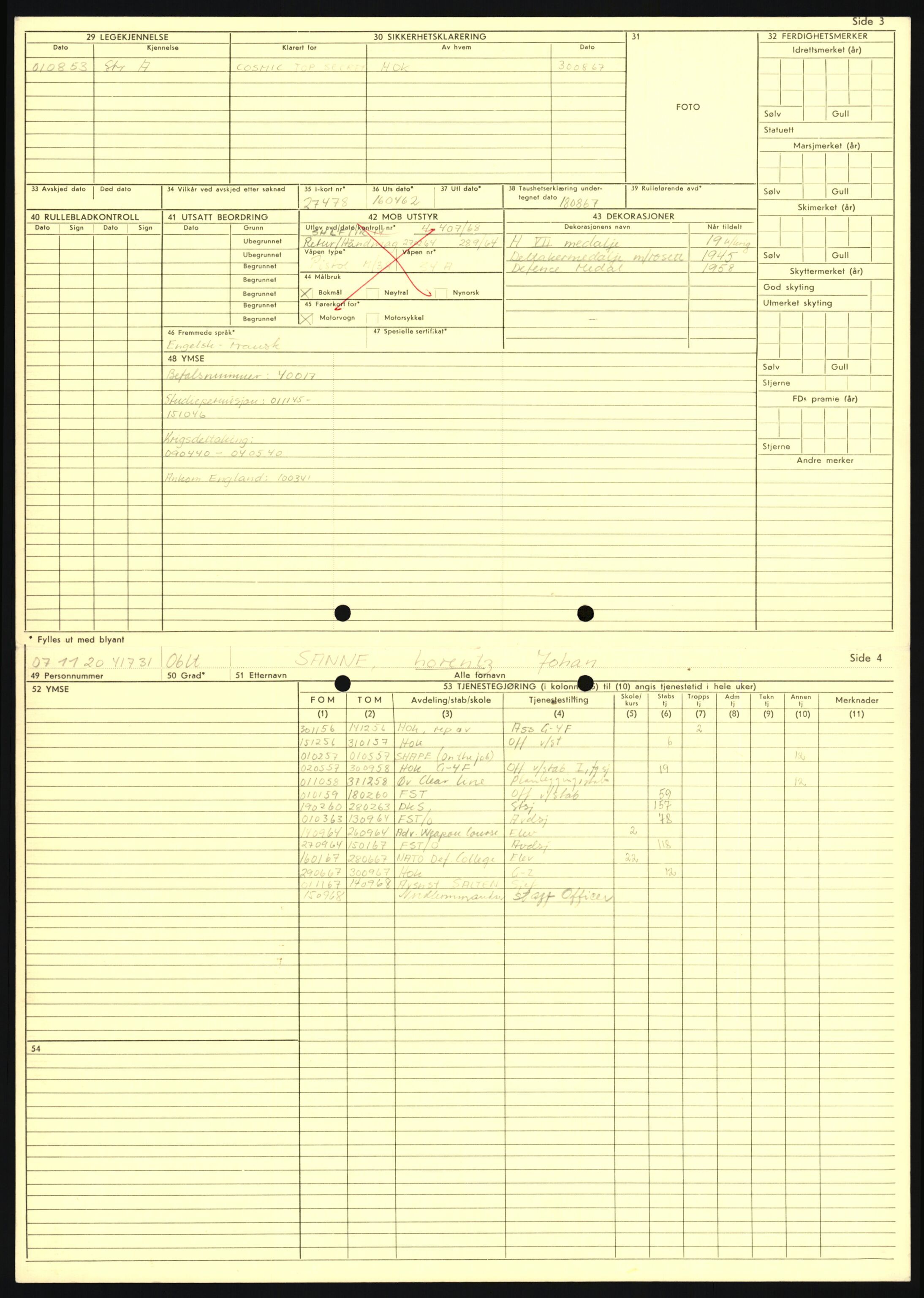 Forsvaret, Sør-Hålogaland landforsvar, AV/RA-RAFA-2552/P/Pa/L0303: Personellmapper for slettet personell, yrkesbefal og vernepliktig befal, født 1917-1920, 1936-1980, p. 664