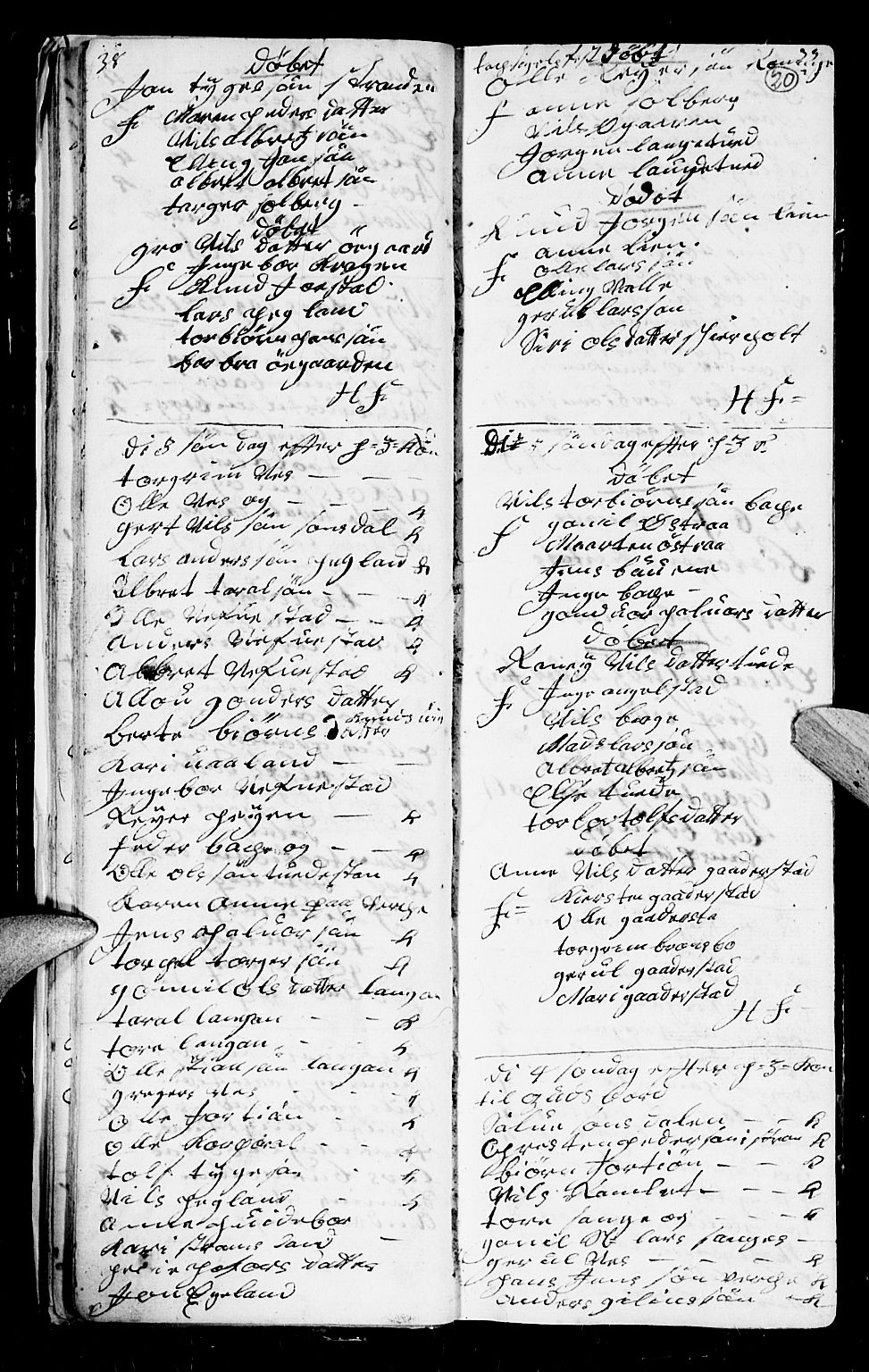 Holt sokneprestkontor, AV/SAK-1111-0021/F/Fb/L0004: Parish register (copy) no. B 4, 1730-1746, p. 20