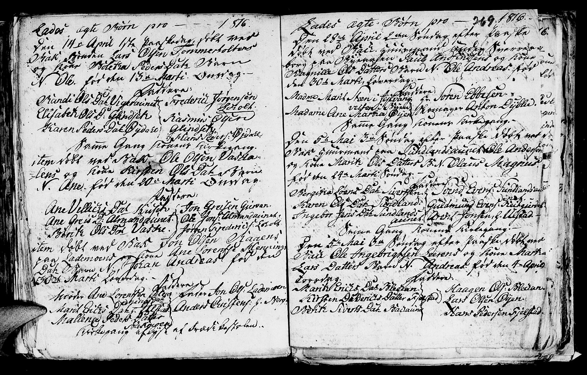 Ministerialprotokoller, klokkerbøker og fødselsregistre - Sør-Trøndelag, SAT/A-1456/606/L0305: Parish register (copy) no. 606C01, 1757-1819, p. 269