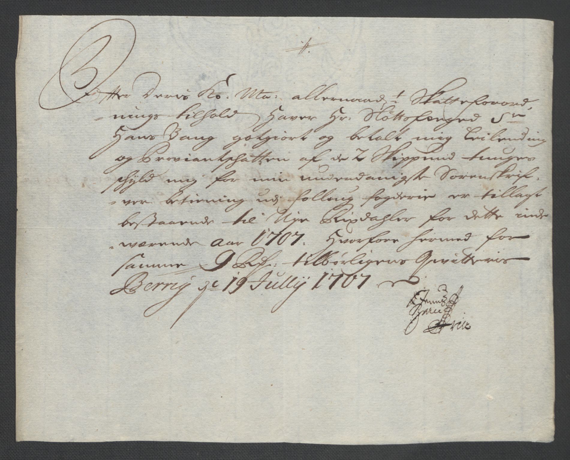 Rentekammeret inntil 1814, Reviderte regnskaper, Fogderegnskap, AV/RA-EA-4092/R10/L0447: Fogderegnskap Aker og Follo, 1707-1709, p. 158