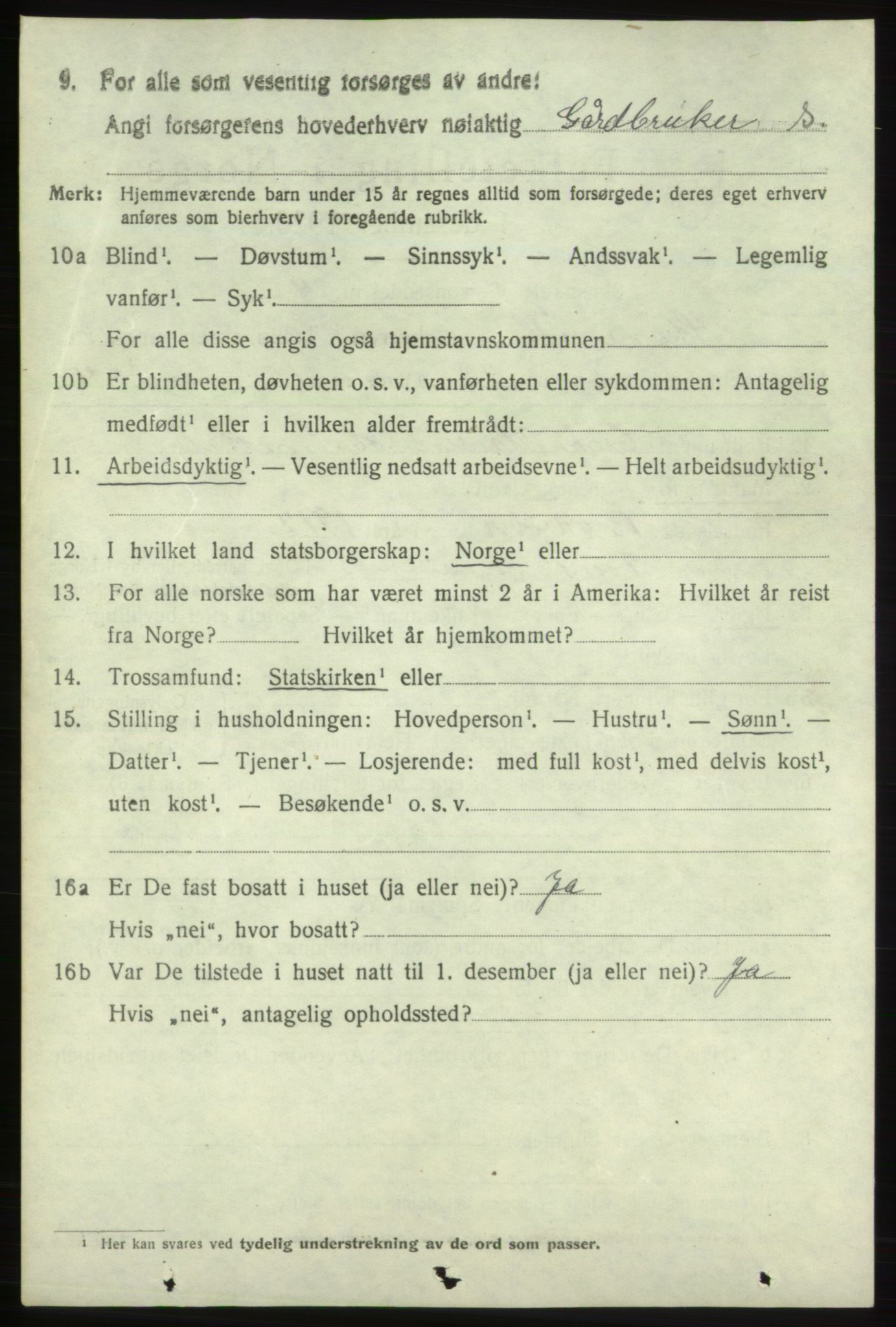 SAB, 1920 census for Skånevik, 1920, p. 7426