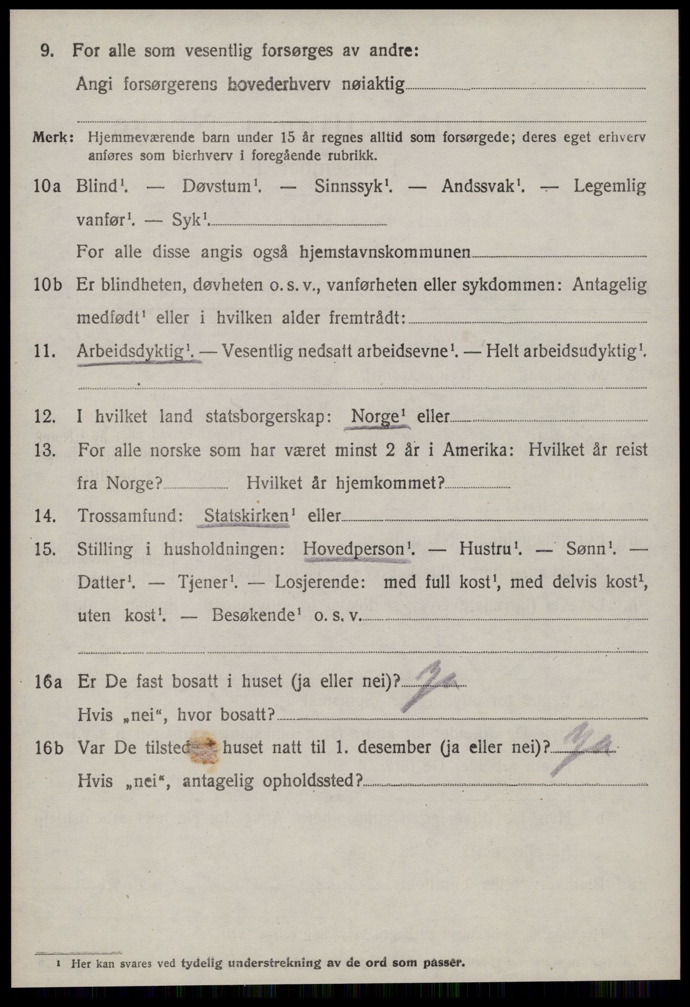 SAT, 1920 census for Haram, 1920, p. 2260