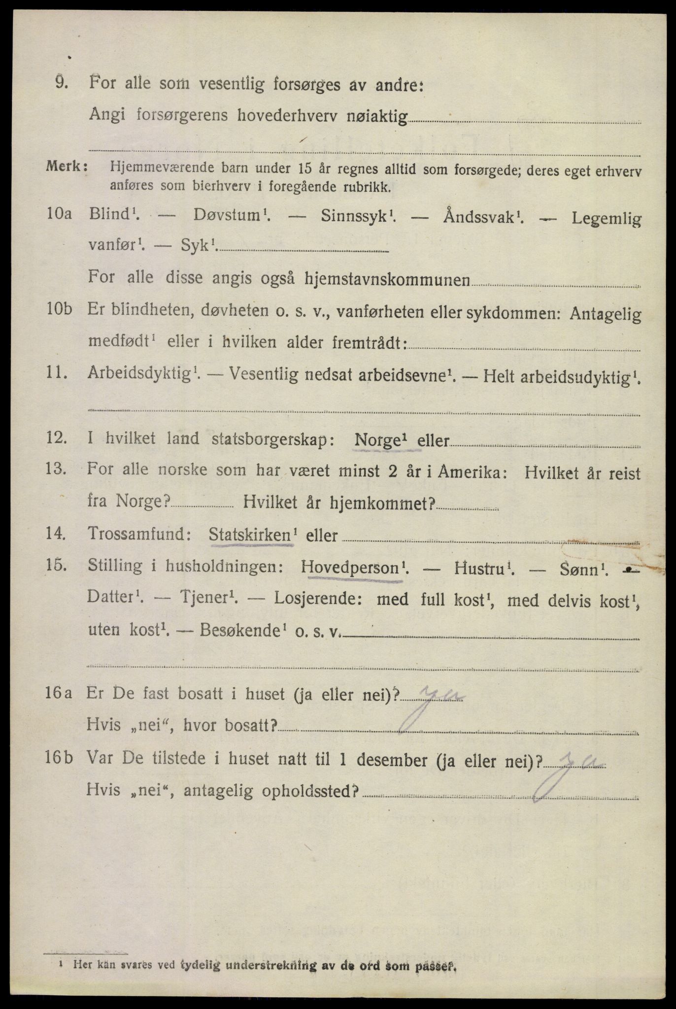 SAKO, 1920 census for Sande, 1920, p. 1969