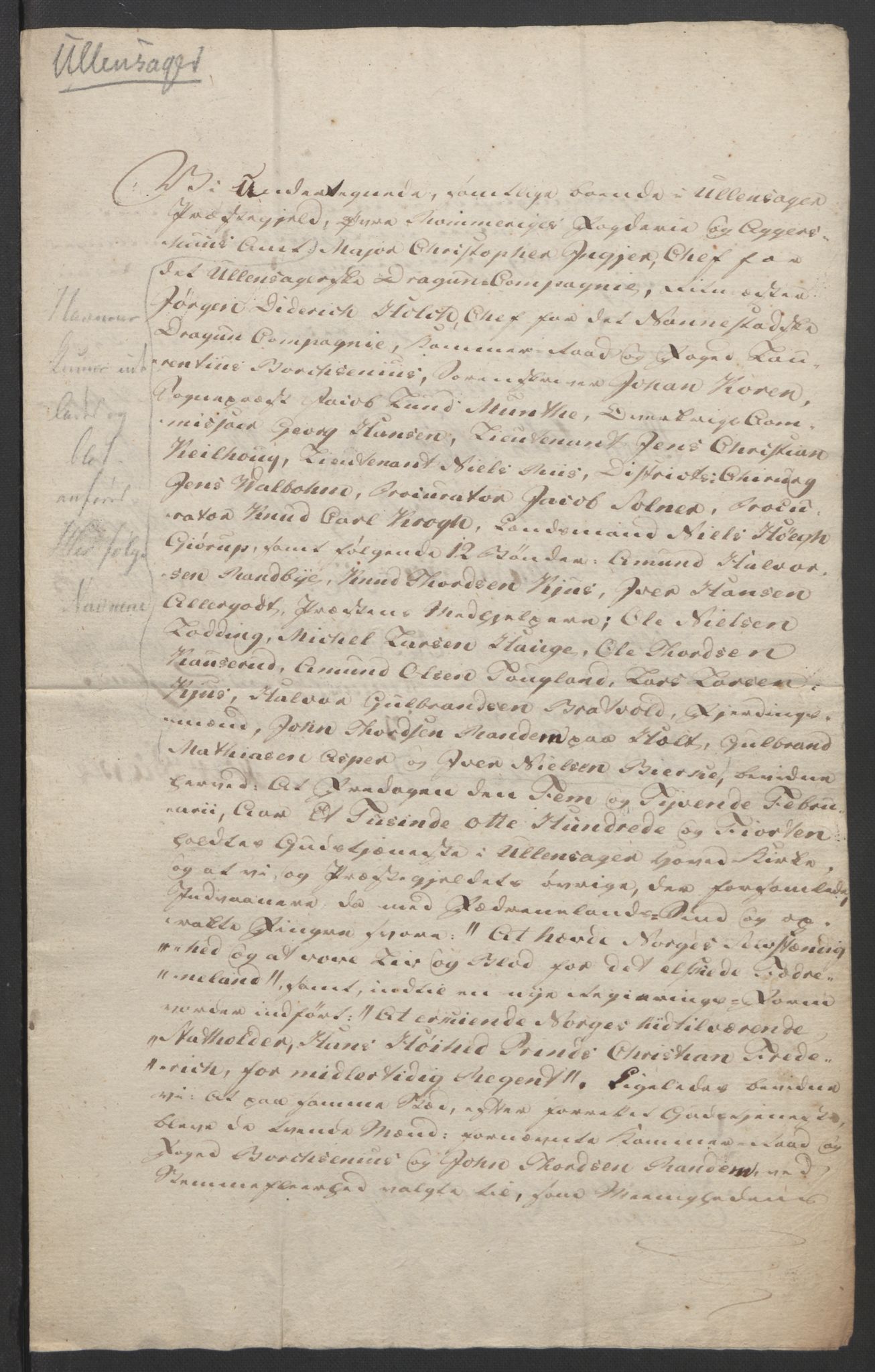 Statsrådssekretariatet, RA/S-1001/D/Db/L0007: Fullmakter for Eidsvollsrepresentantene i 1814. , 1814, p. 206