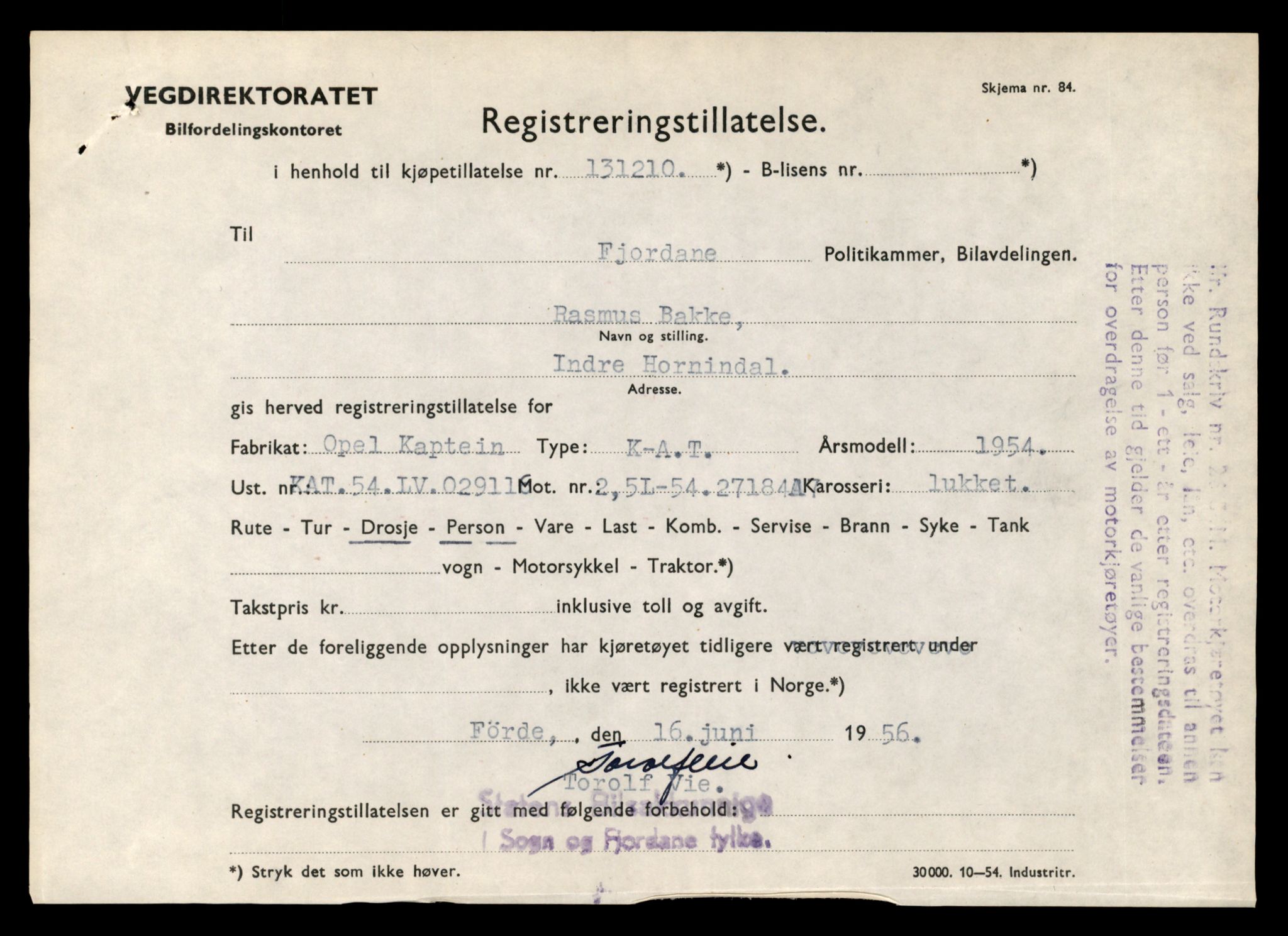 Møre og Romsdal vegkontor - Ålesund trafikkstasjon, AV/SAT-A-4099/F/Fe/L0023: Registreringskort for kjøretøy T 10695 - T 10809, 1927-1998, p. 2147