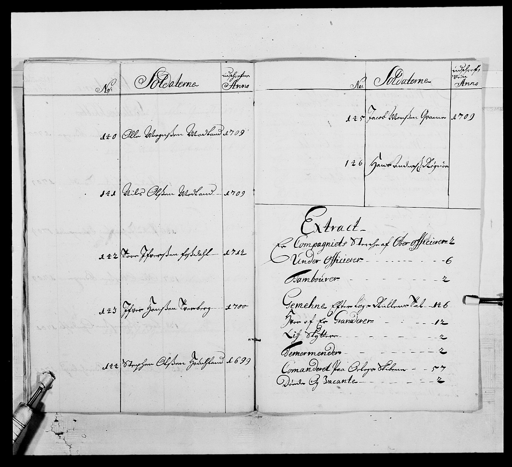 Kommanderende general (KG I) med Det norske krigsdirektorium, AV/RA-EA-5419/E/Ea/L0516: Bergenhusiske regiment, 1660-1712, p. 344