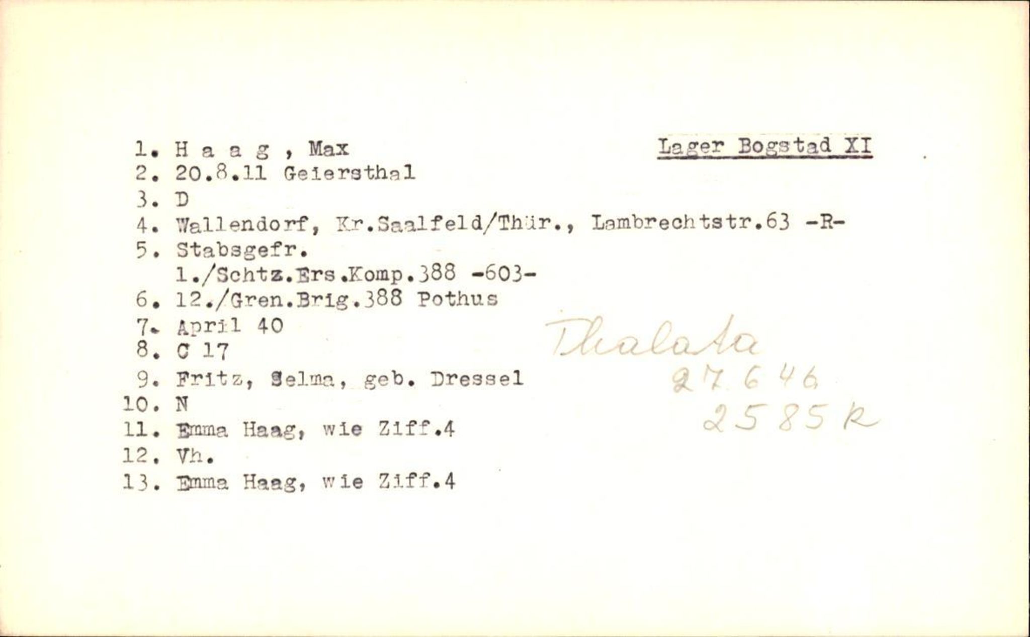 Hjemsendte tyskere , AV/RA-RAFA-6487/D/Db/L0012: Grimmer-Hecht, 1945-1947, p. 493