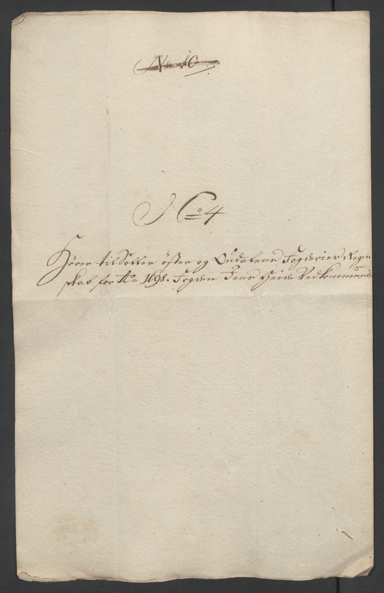 Rentekammeret inntil 1814, Reviderte regnskaper, Fogderegnskap, AV/RA-EA-4092/R13/L0836: Fogderegnskap Solør, Odal og Østerdal, 1698, p. 36