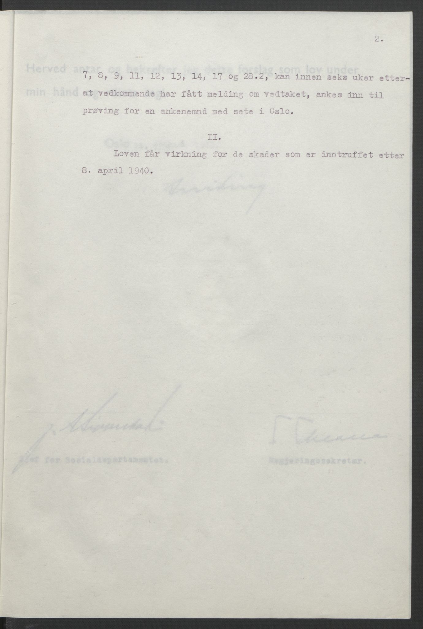 NS-administrasjonen 1940-1945 (Statsrådsekretariatet, de kommisariske statsråder mm), AV/RA-S-4279/D/Db/L0099: Lover, 1943, p. 207