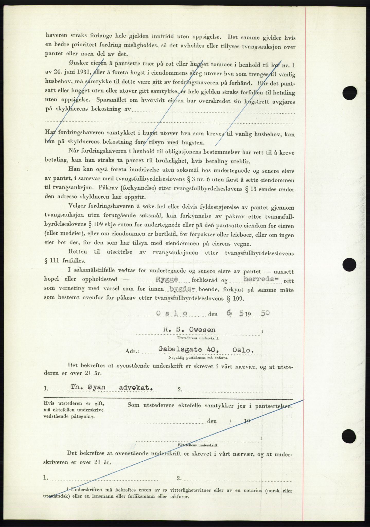 Moss sorenskriveri, AV/SAO-A-10168: Mortgage book no. B24, 1950-1950, Diary no: : 1384/1950