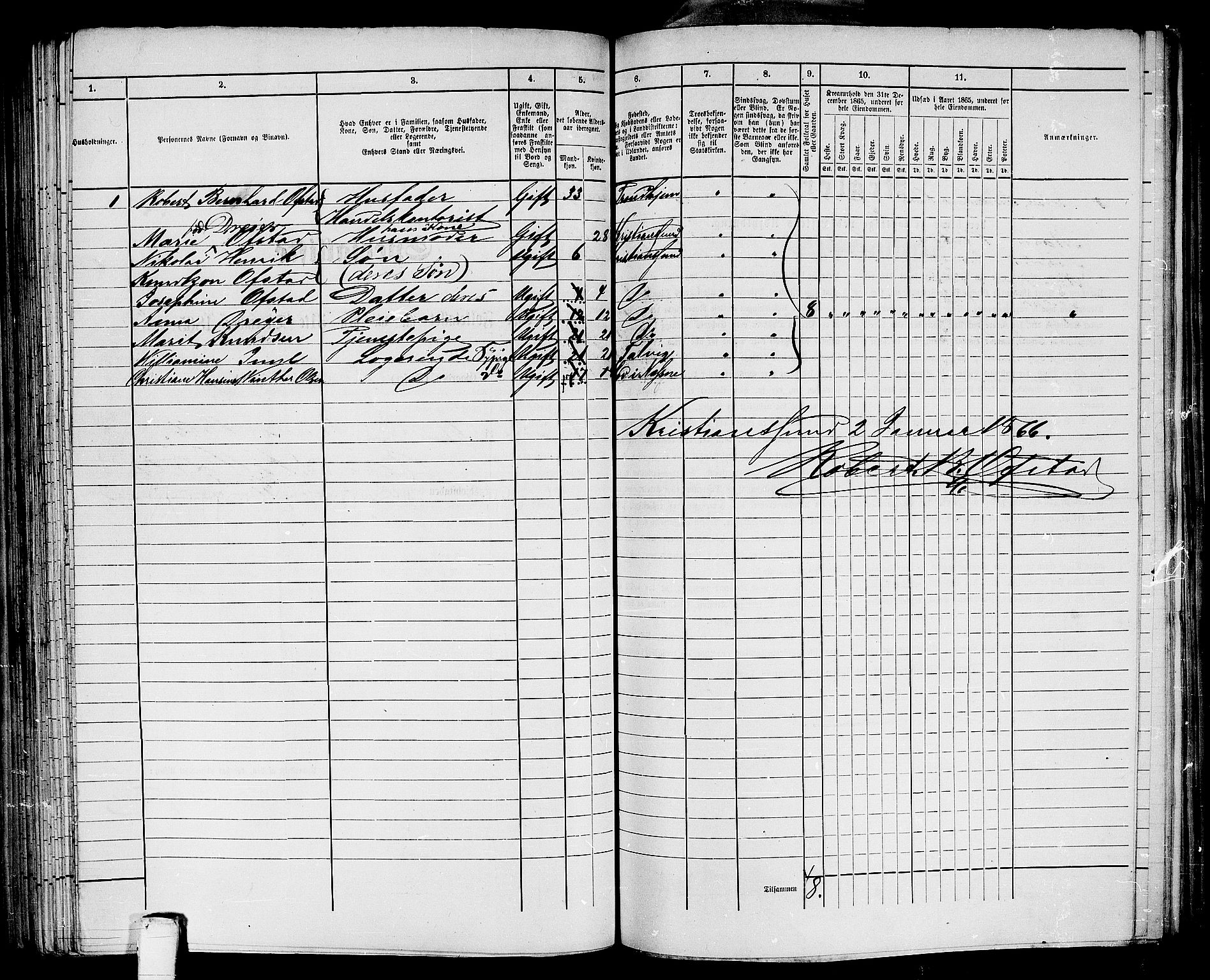 RA, 1865 census for Kristiansund/Kristiansund, 1865, p. 325