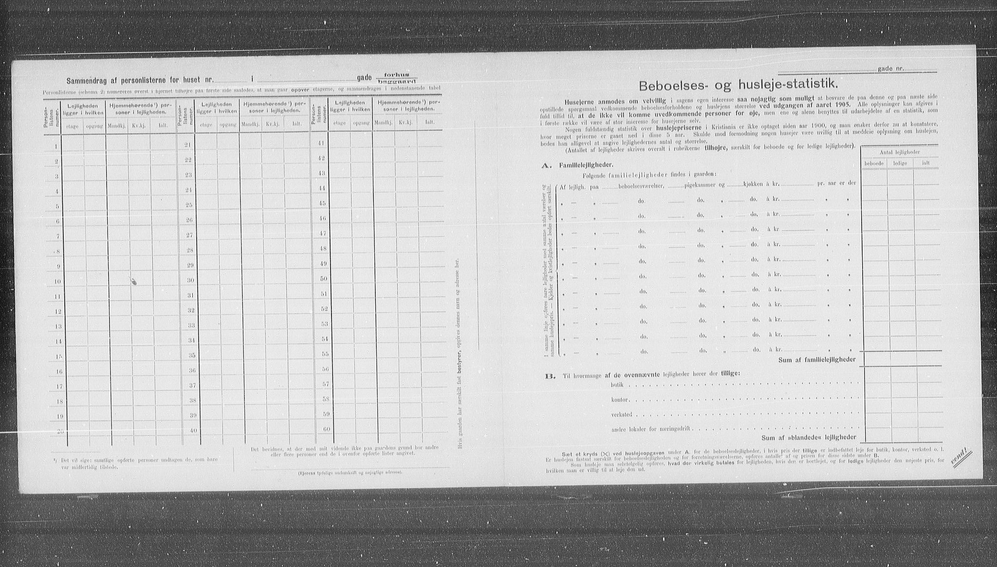 OBA, Municipal Census 1905 for Kristiania, 1905, p. 61626