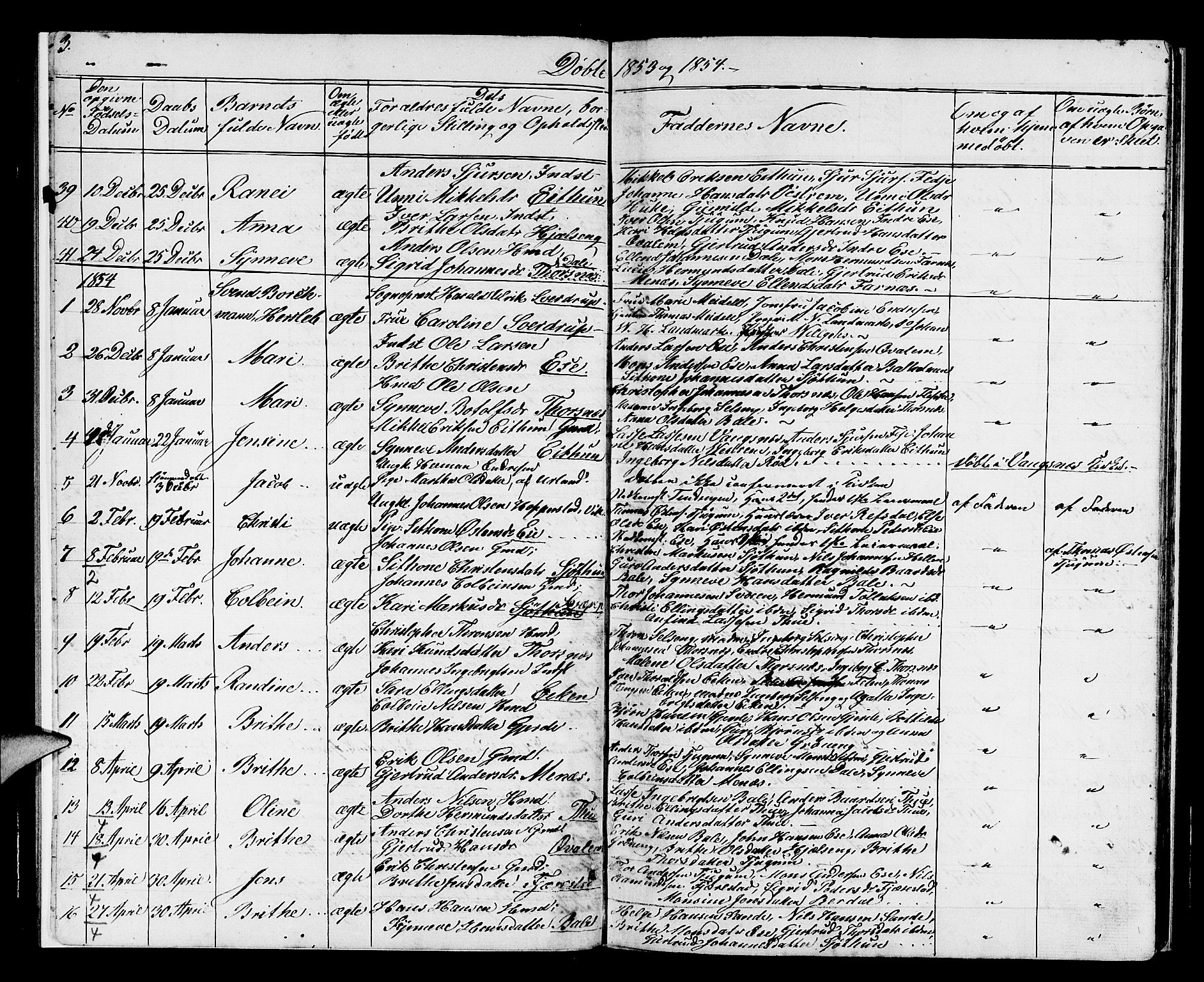 Balestrand sokneprestembete, AV/SAB-A-79601/H/Hab/Haba/L0001: Parish register (copy) no. A 1, 1853-1880, p. 3