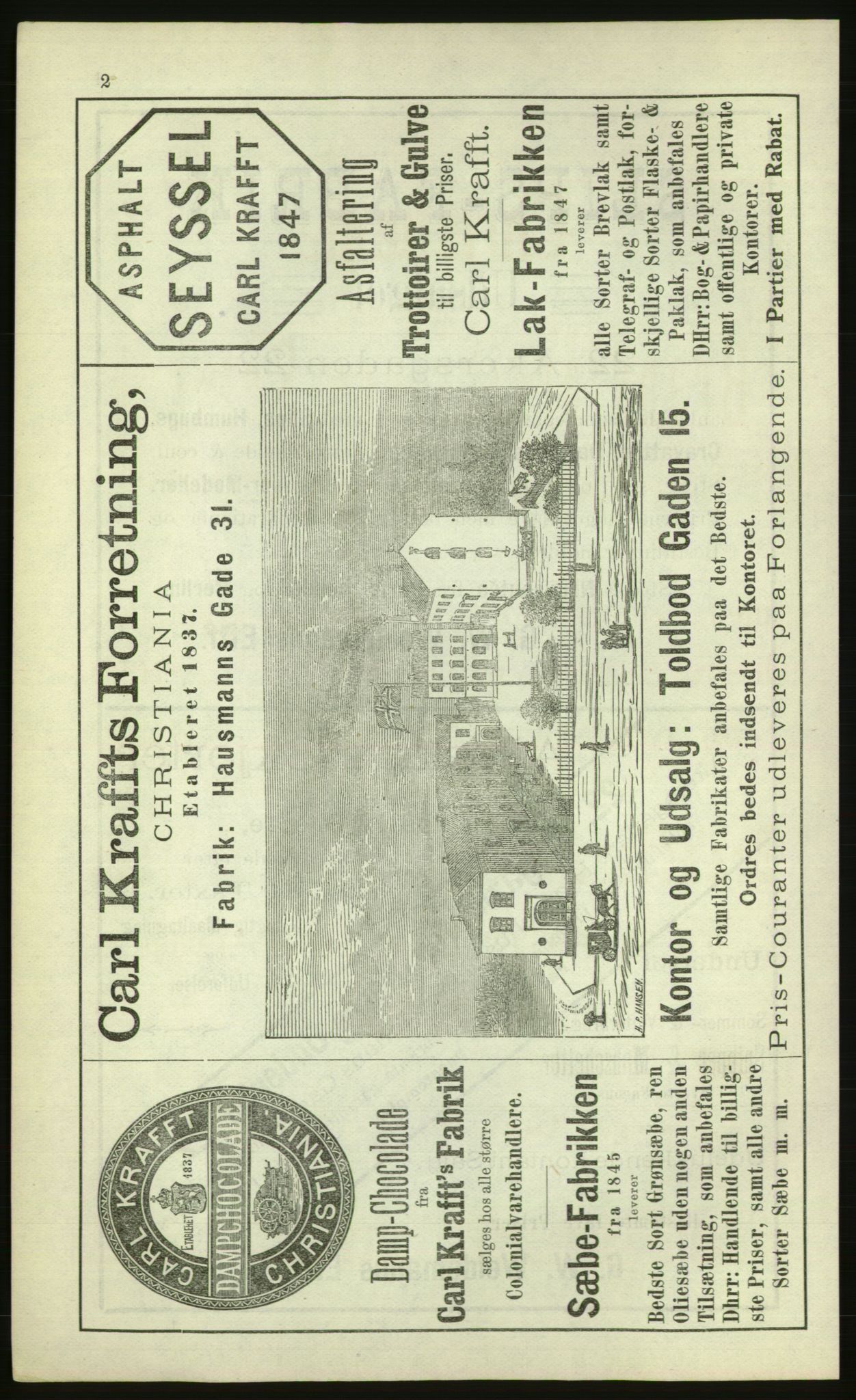 Kristiania/Oslo adressebok, PUBL/-, 1881, p. 2