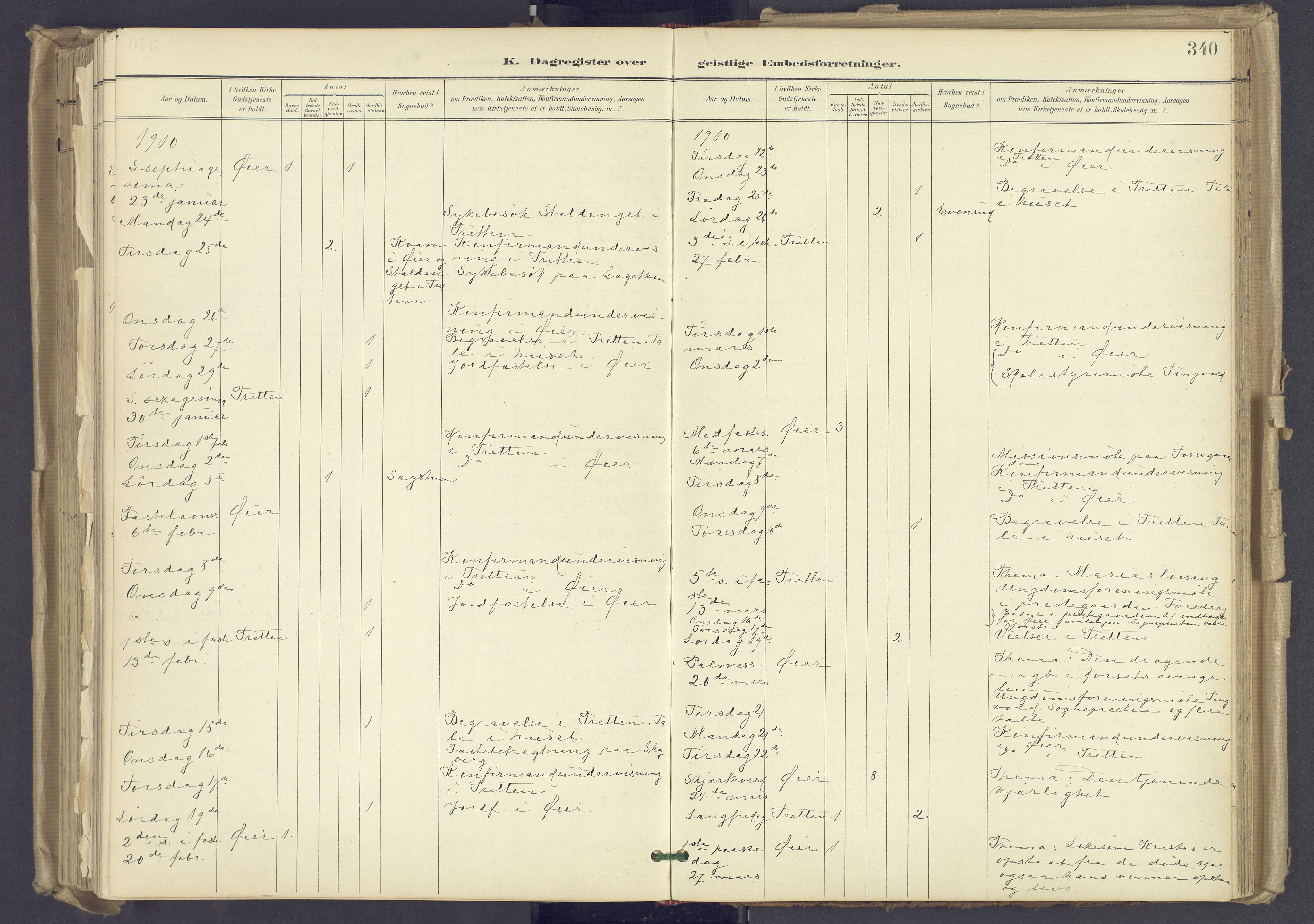 Øyer prestekontor, AV/SAH-PREST-084/H/Ha/Haa/L0012: Parish register (official) no. 12, 1897-1920, p. 340