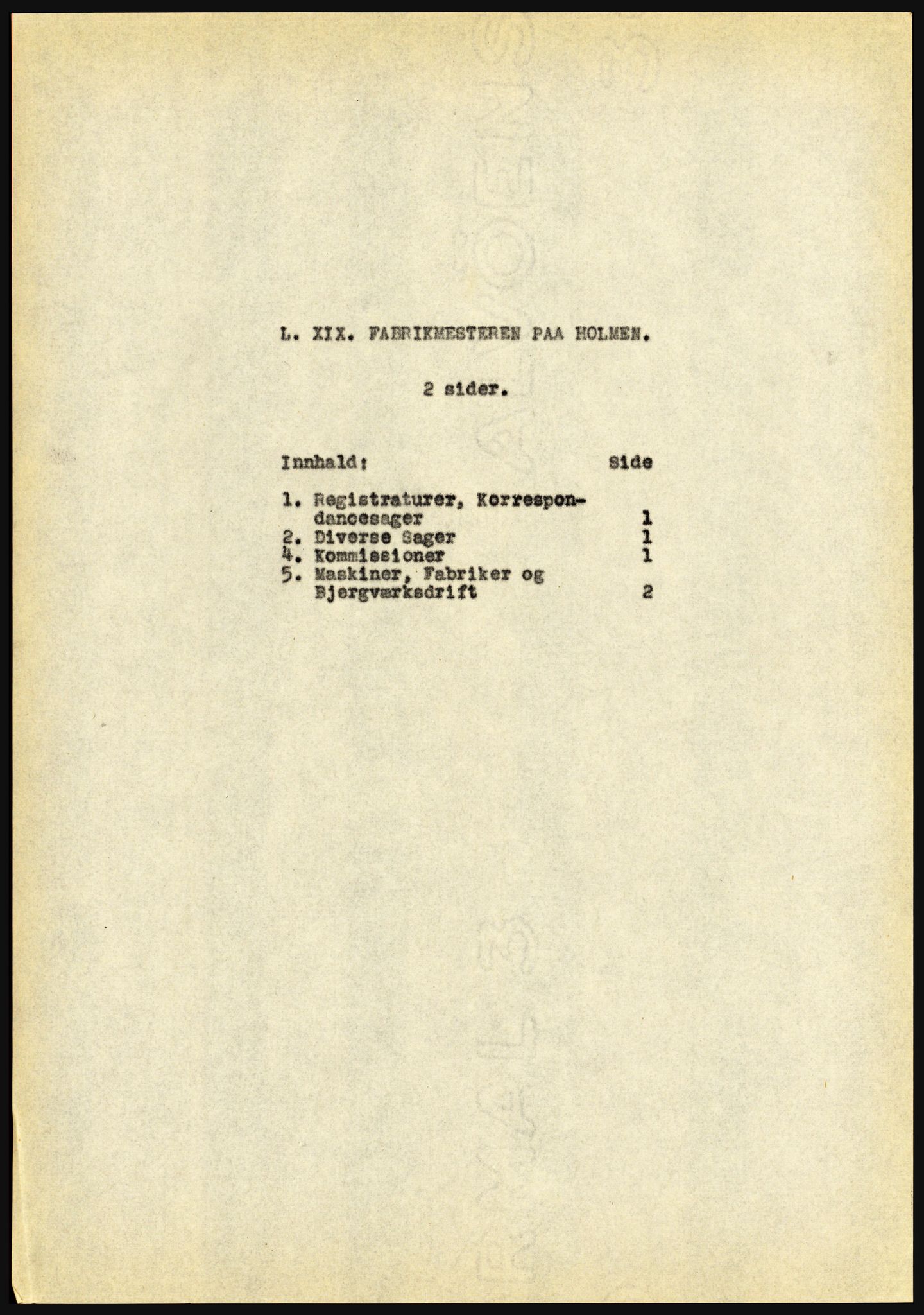 Riksarkivet, Seksjon for eldre arkiv og spesialsamlinger, AV/RA-EA-6797/H/Ha, 1953