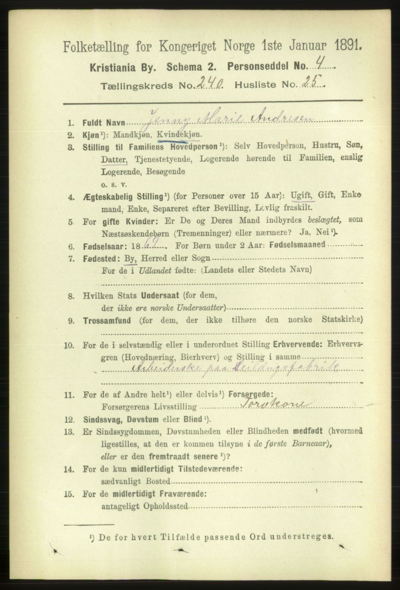 RA, 1891 census for 0301 Kristiania, 1891, p. 146310