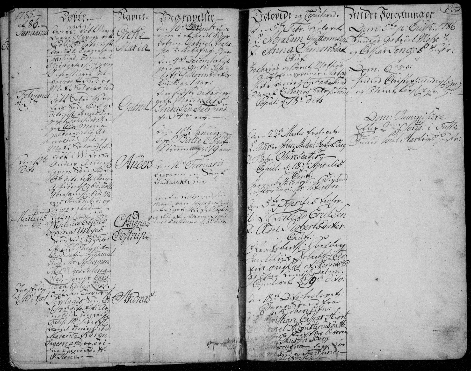 Farsund sokneprestkontor, SAK/1111-0009/F/Fa/L0001: Parish register (official) no. A 1, 1784-1815, p. 6