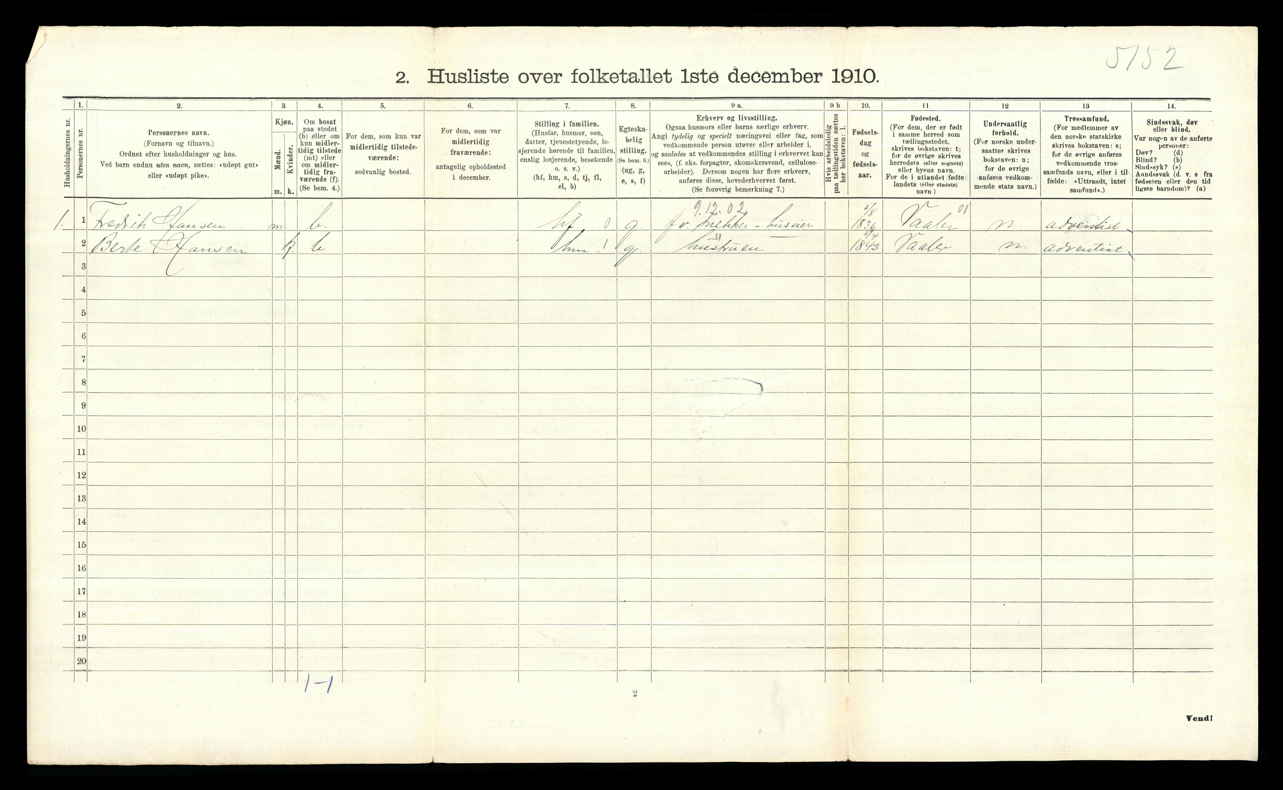 RA, 1910 census for Rygge, 1910, p. 263