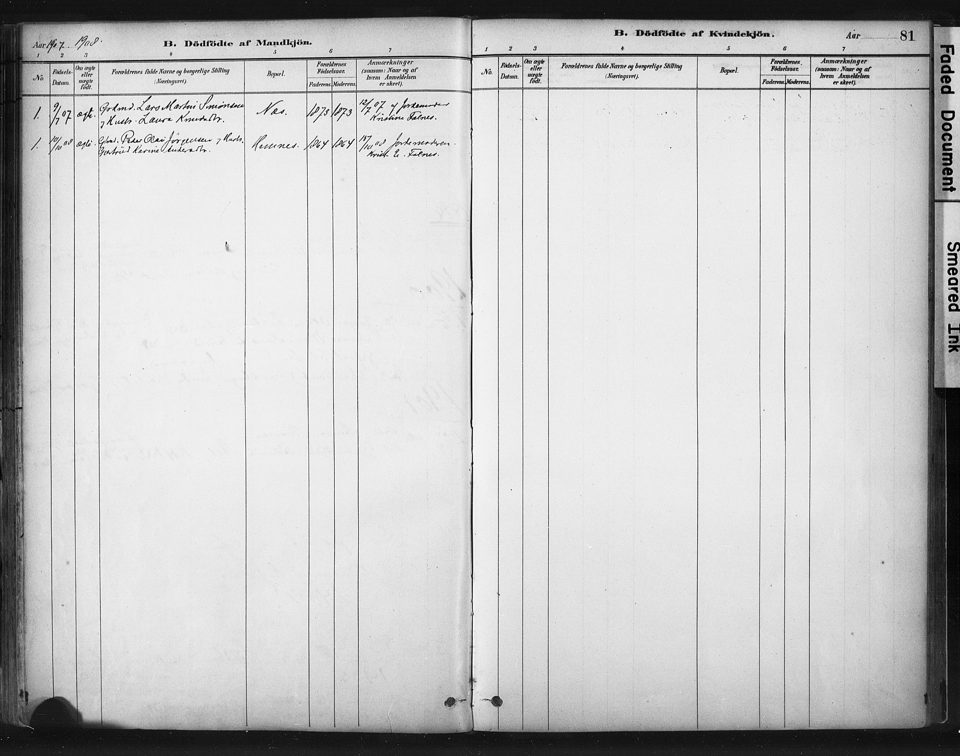 Skudenes sokneprestkontor, SAST/A -101849/H/Ha/Haa/L0010: Parish register (official) no. A 7, 1882-1912, p. 81