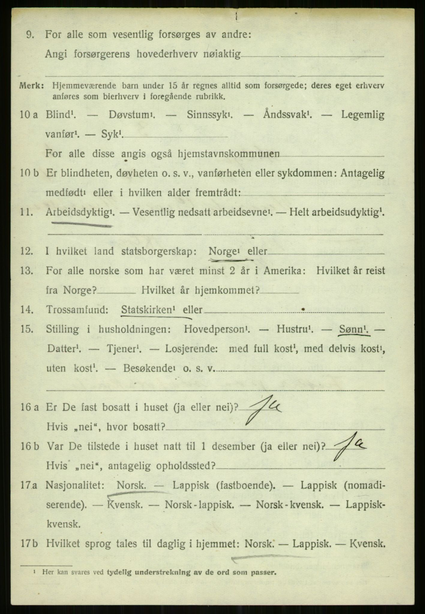 SATØ, 1920 census for Helgøy, 1920, p. 2493