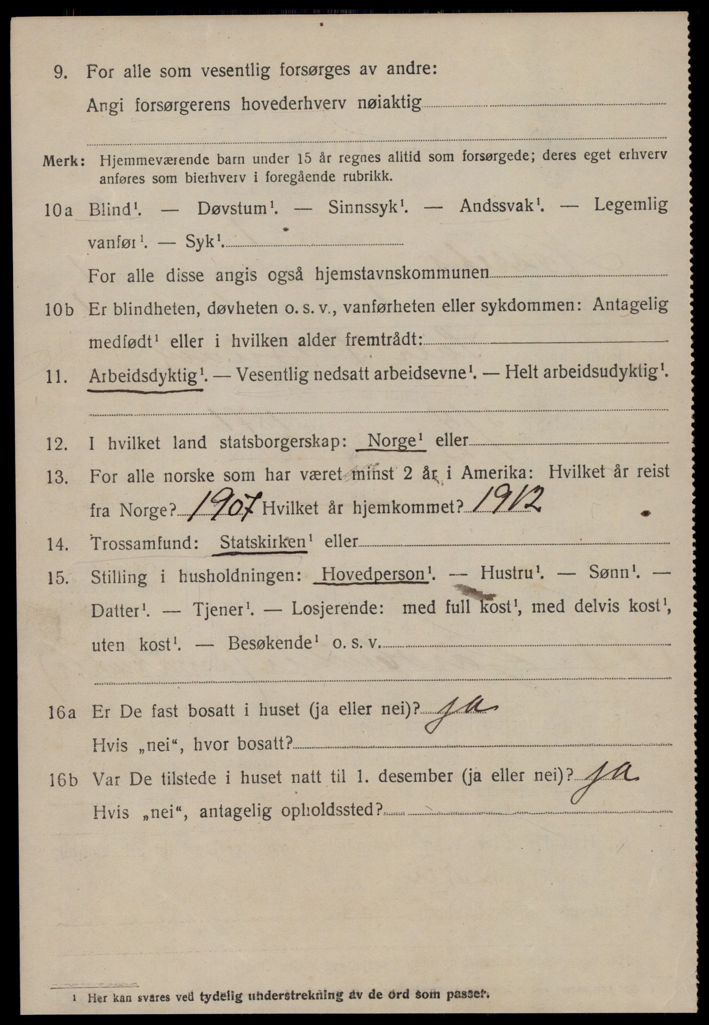 SAT, 1920 census for Nesset, 1920, p. 663