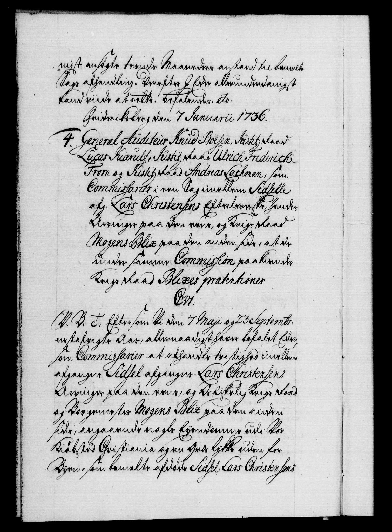 Danske Kanselli 1572-1799, AV/RA-EA-3023/F/Fc/Fca/Fcab/L0027: Norske tegnelser, 1736-1737, p. 3b