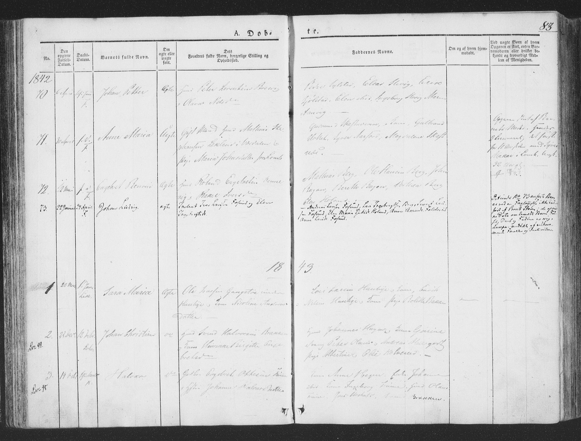Ministerialprotokoller, klokkerbøker og fødselsregistre - Nord-Trøndelag, SAT/A-1458/780/L0639: Parish register (official) no. 780A04, 1830-1844, p. 83