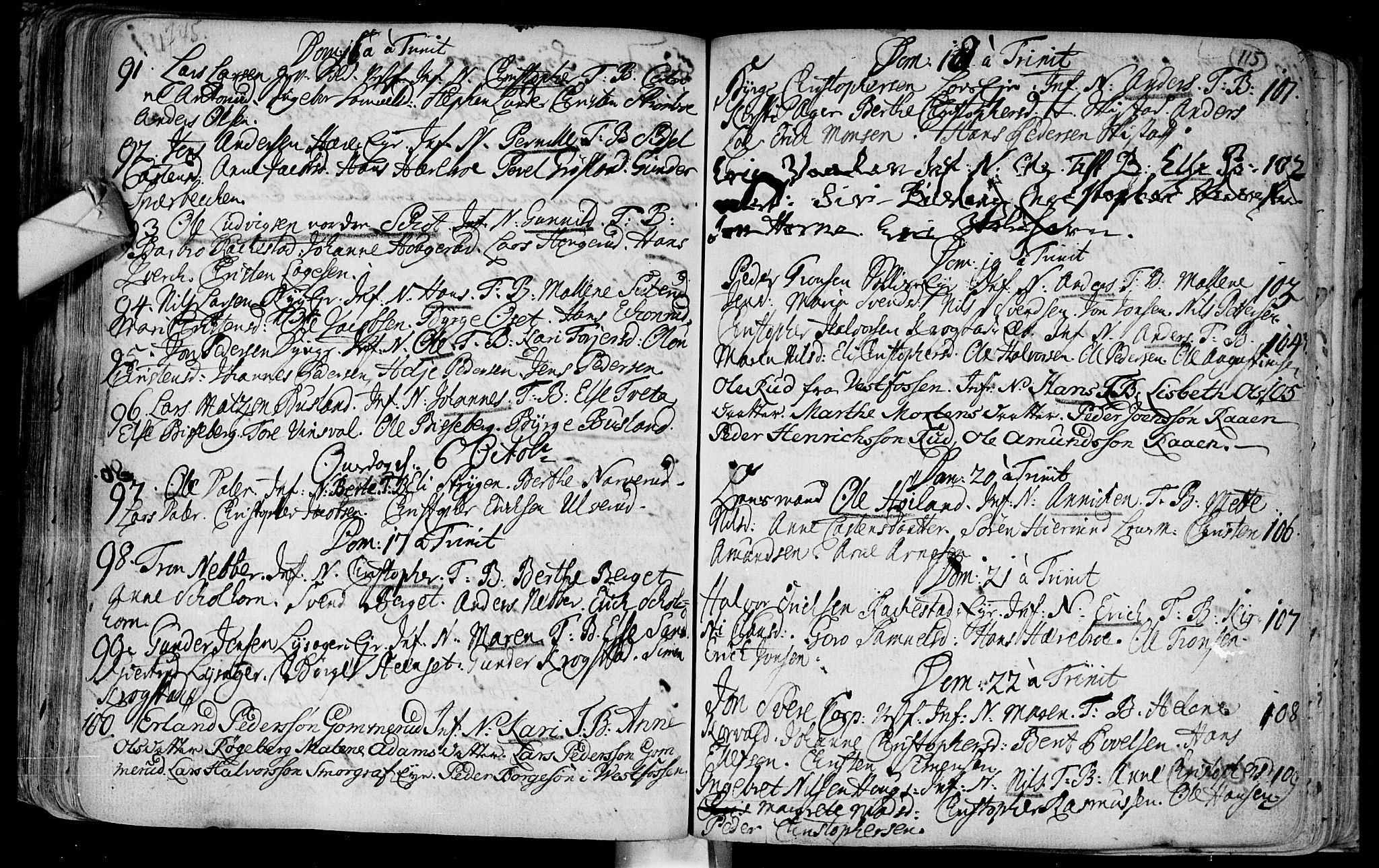 Eiker kirkebøker, AV/SAKO-A-4/F/Fa/L0003: Parish register (official) no. I 3, 1724-1753, p. 115