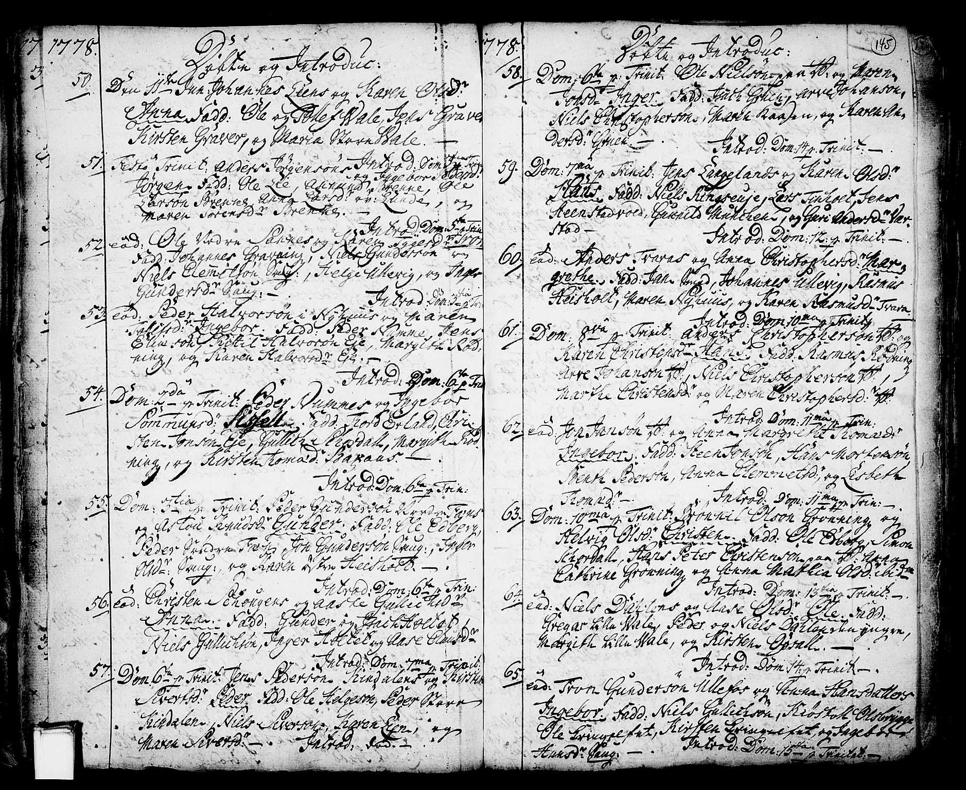 Holla kirkebøker, AV/SAKO-A-272/F/Fa/L0001: Parish register (official) no. 1, 1717-1779, p. 145