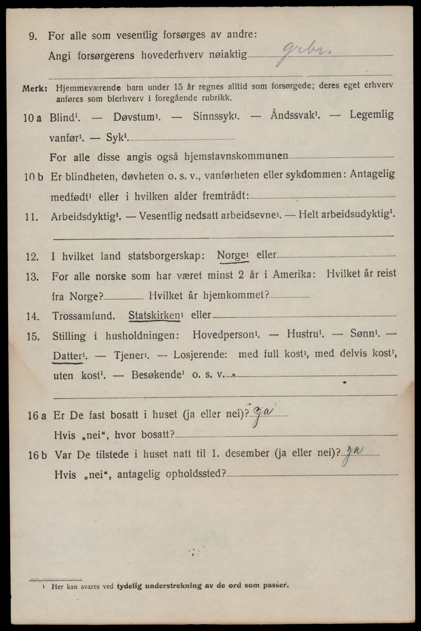 SAKO, 1920 census for Seljord, 1920, p. 1233