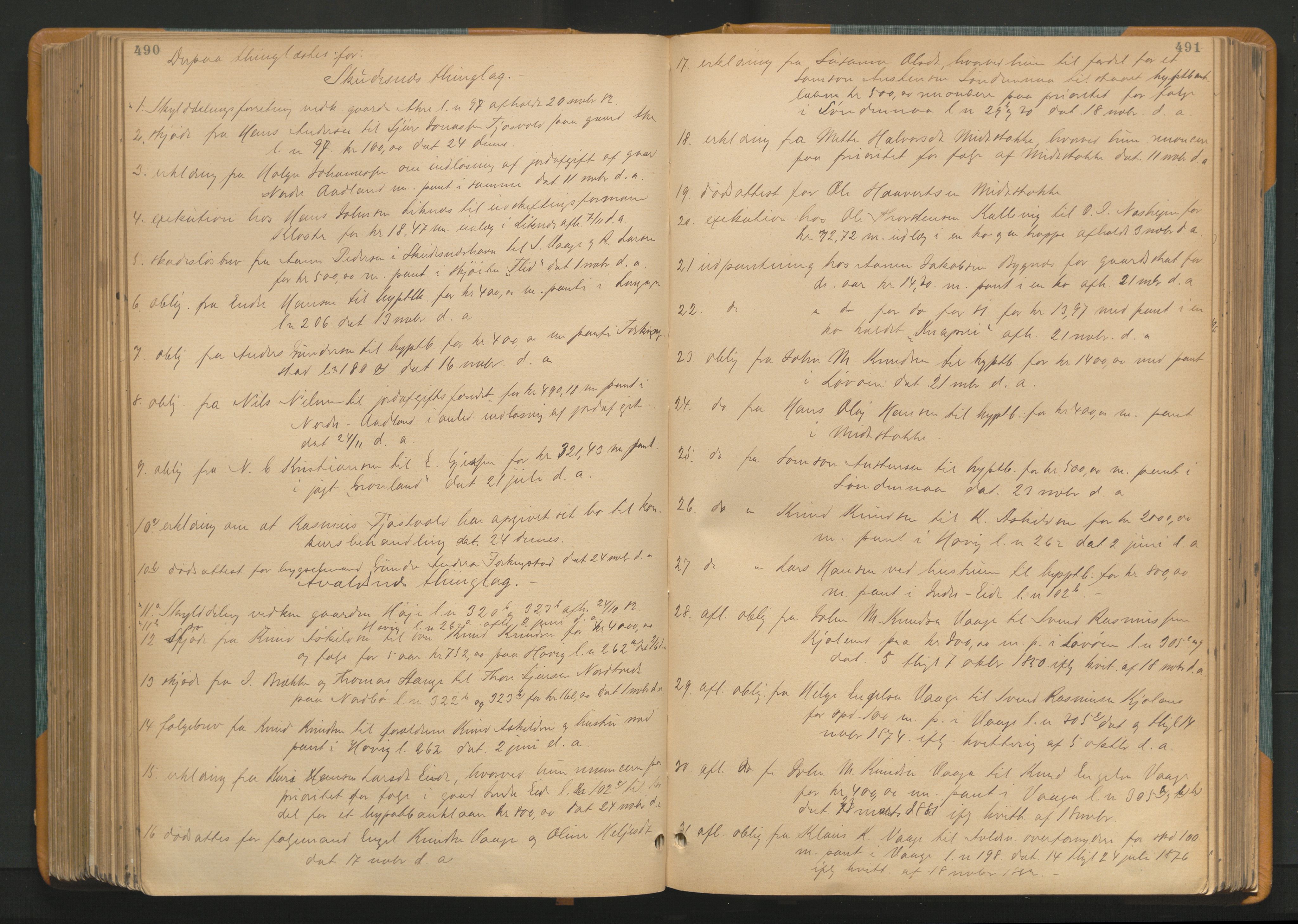 Karmsund sorenskriveri, AV/SAST-A-100311/01/I/IA/IAB/L0008: TINGBOK, 1877-1885, p. 490-491