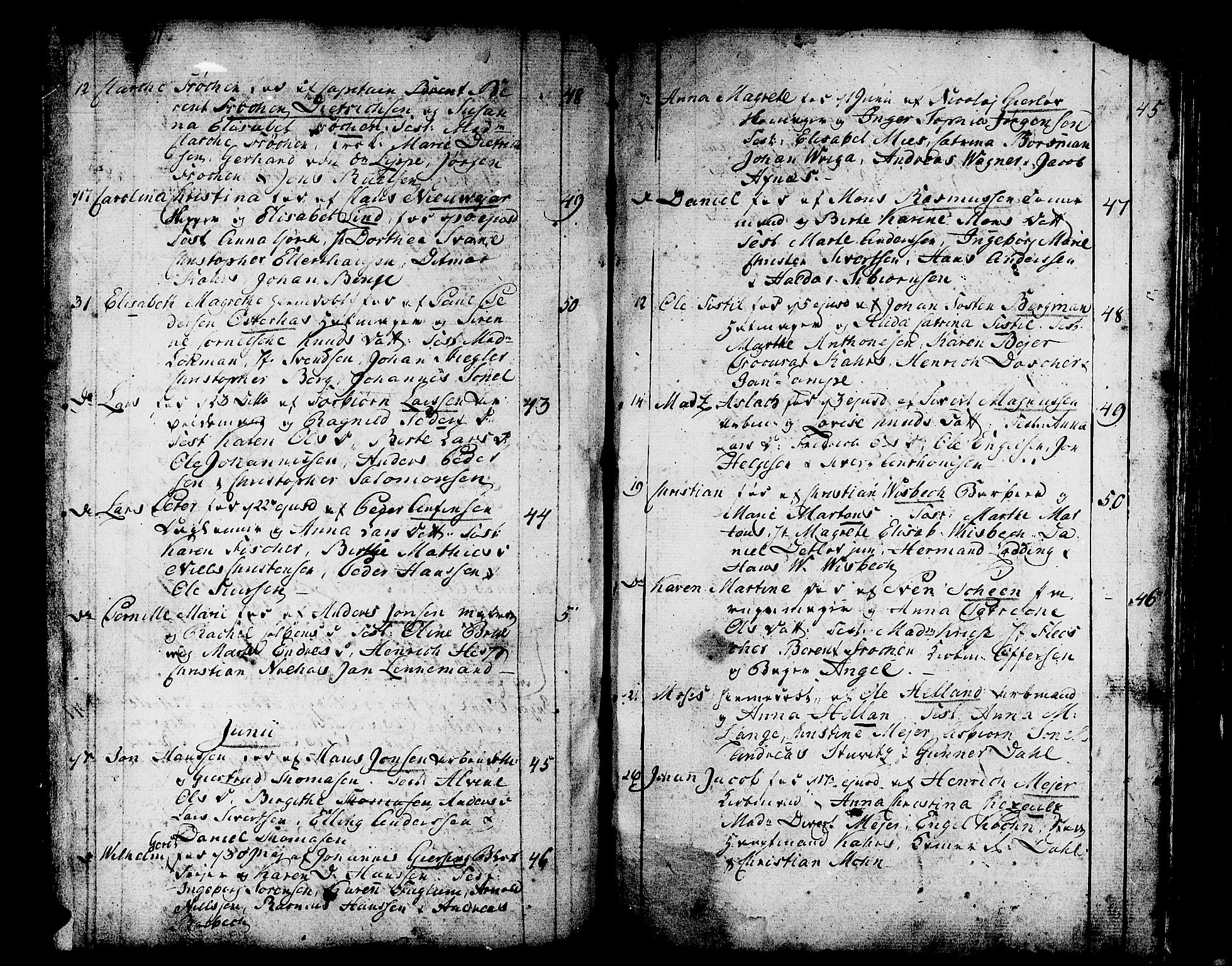 Domkirken sokneprestembete, SAB/A-74801/H/Haa/L0004: Parish register (official) no. A 4, 1763-1820, p. 254-255