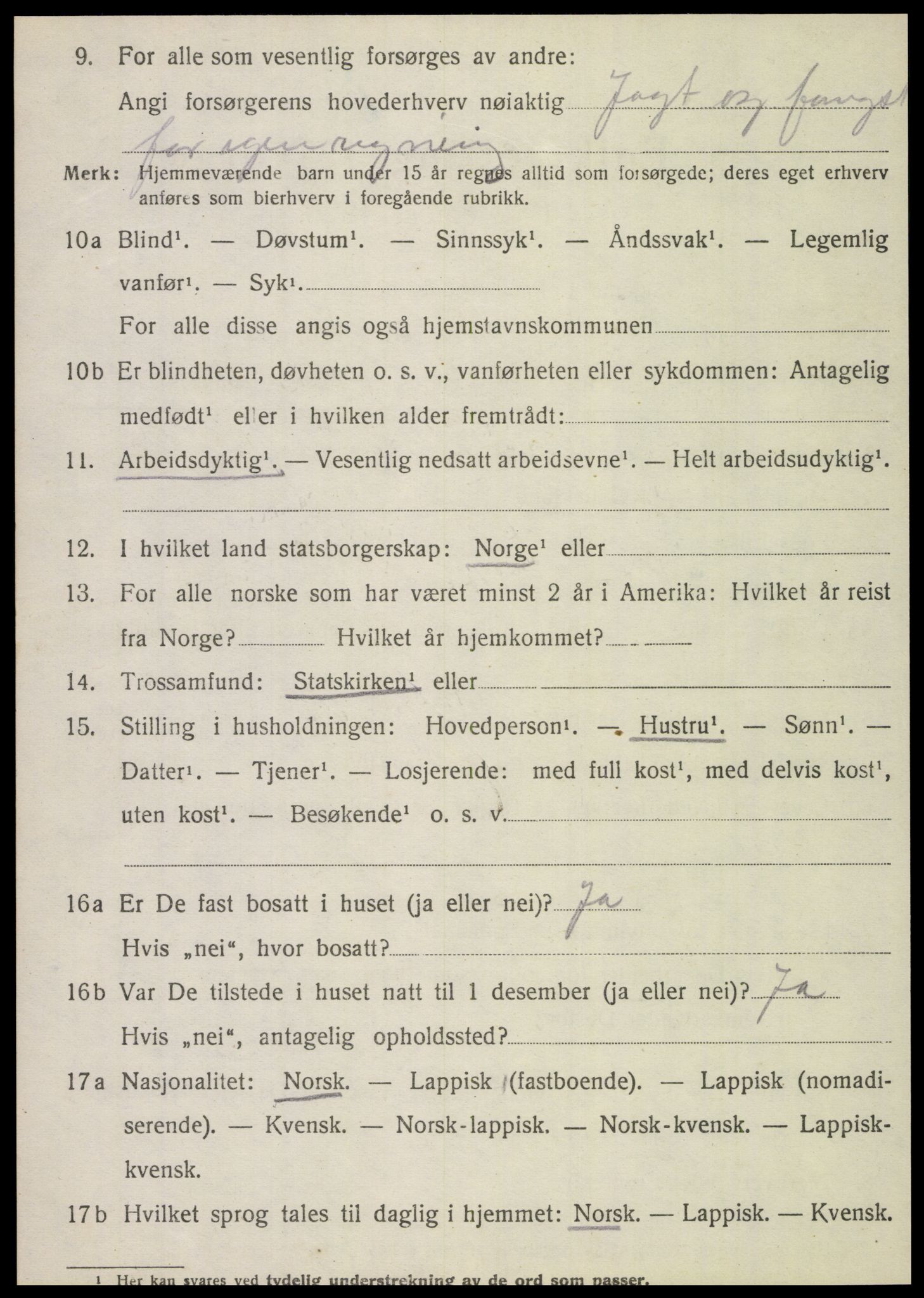 SAT, 1920 census for Brønnøy, 1920, p. 8749