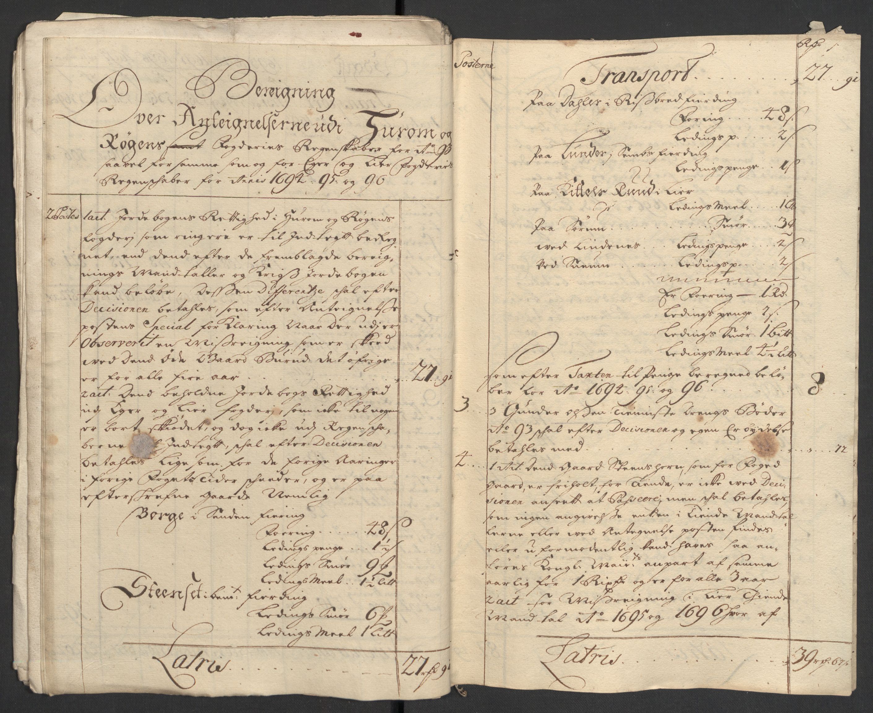 Rentekammeret inntil 1814, Reviderte regnskaper, Fogderegnskap, AV/RA-EA-4092/R30/L1695: Fogderegnskap Hurum, Røyken, Eiker og Lier, 1697, p. 303