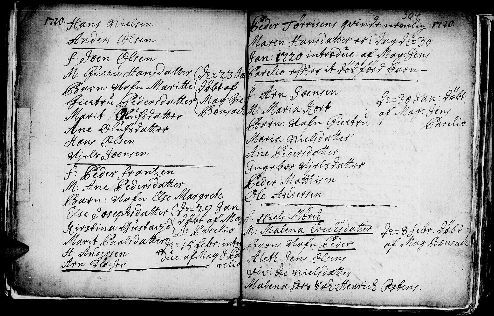 Ministerialprotokoller, klokkerbøker og fødselsregistre - Sør-Trøndelag, SAT/A-1456/601/L0035: Parish register (official) no. 601A03, 1713-1728, p. 304