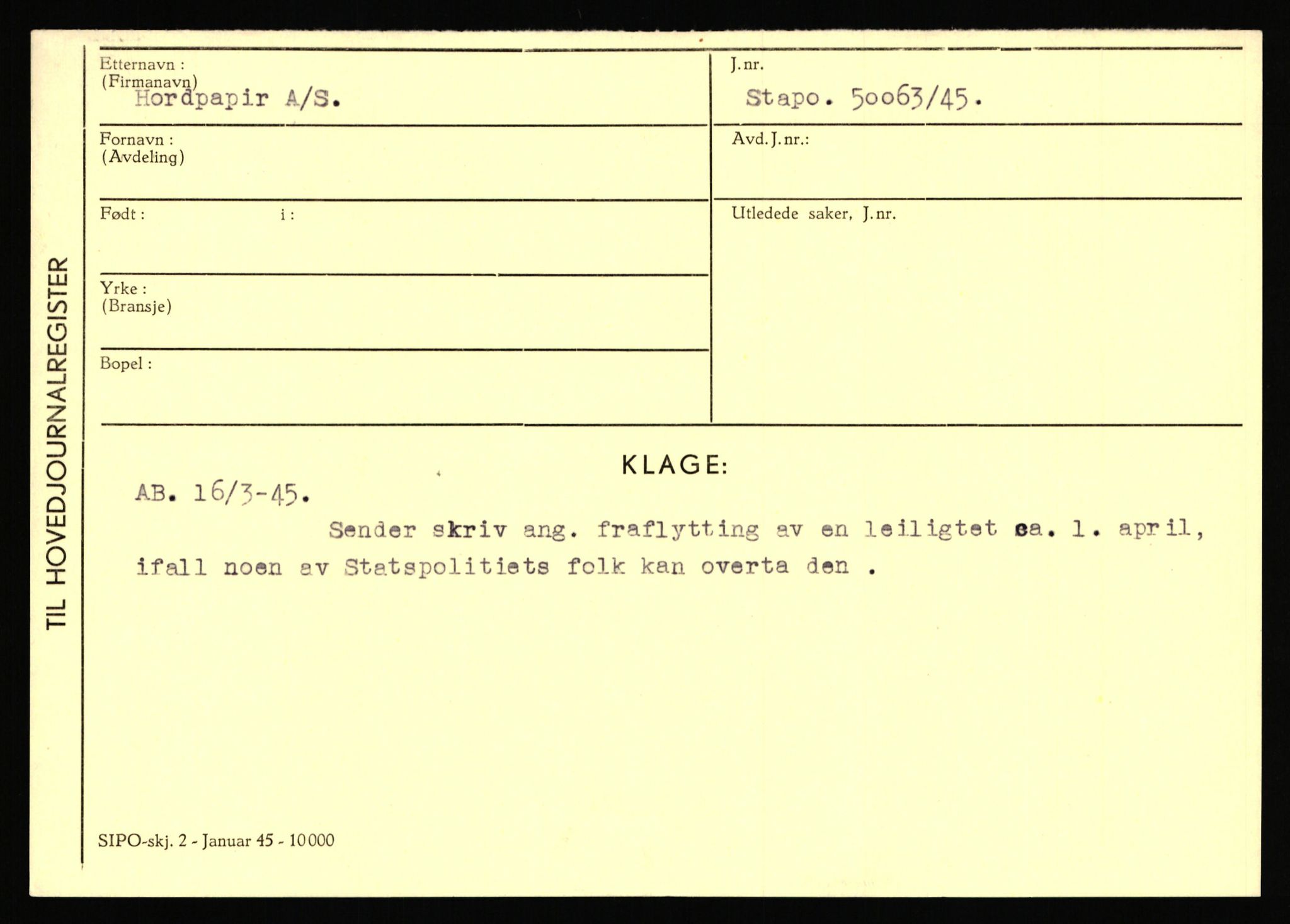 Statspolitiet - Hovedkontoret / Osloavdelingen, AV/RA-S-1329/C/Ca/L0007: Hol - Joelsen, 1943-1945, p. 848