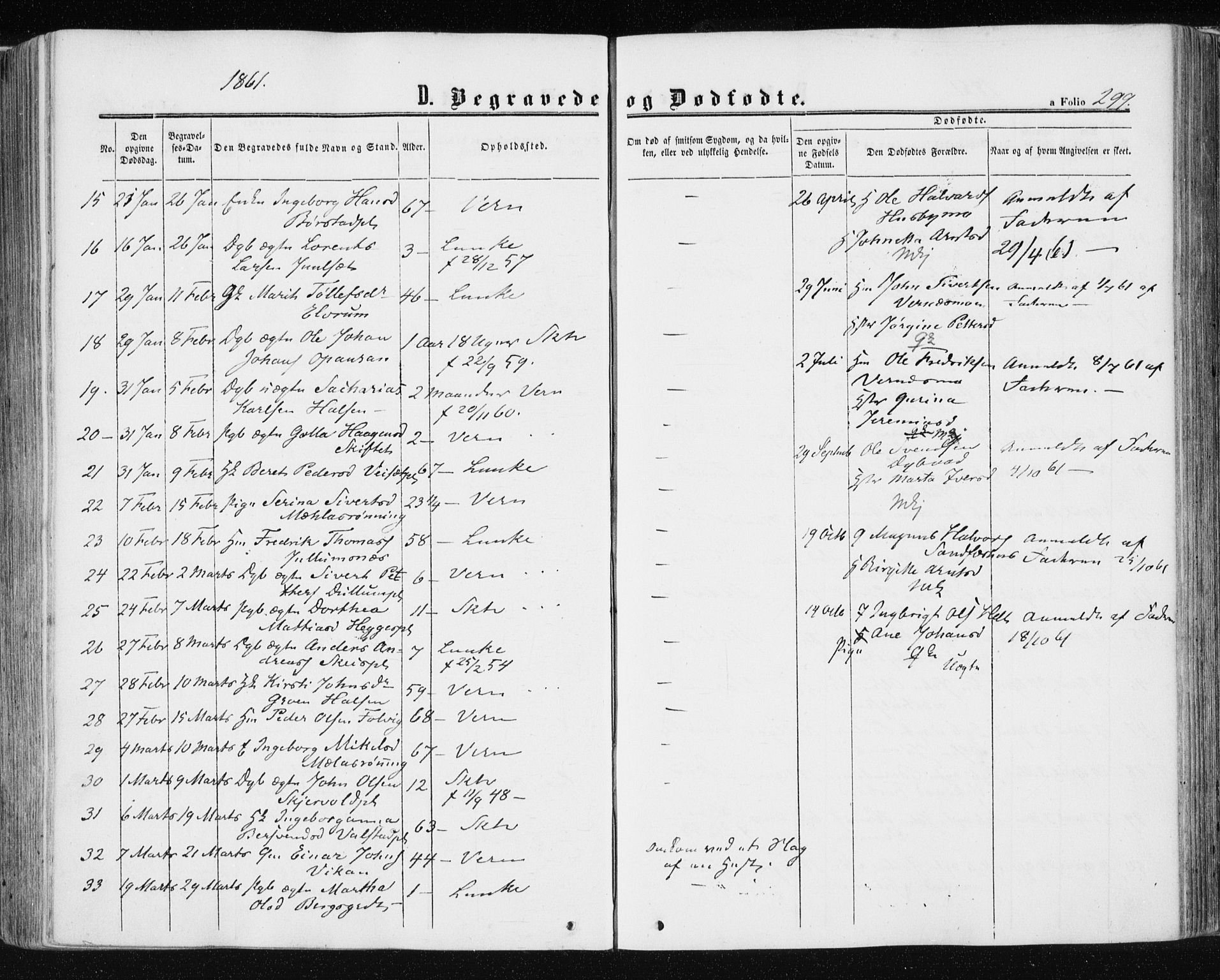 Ministerialprotokoller, klokkerbøker og fødselsregistre - Nord-Trøndelag, SAT/A-1458/709/L0075: Parish register (official) no. 709A15, 1859-1870, p. 299