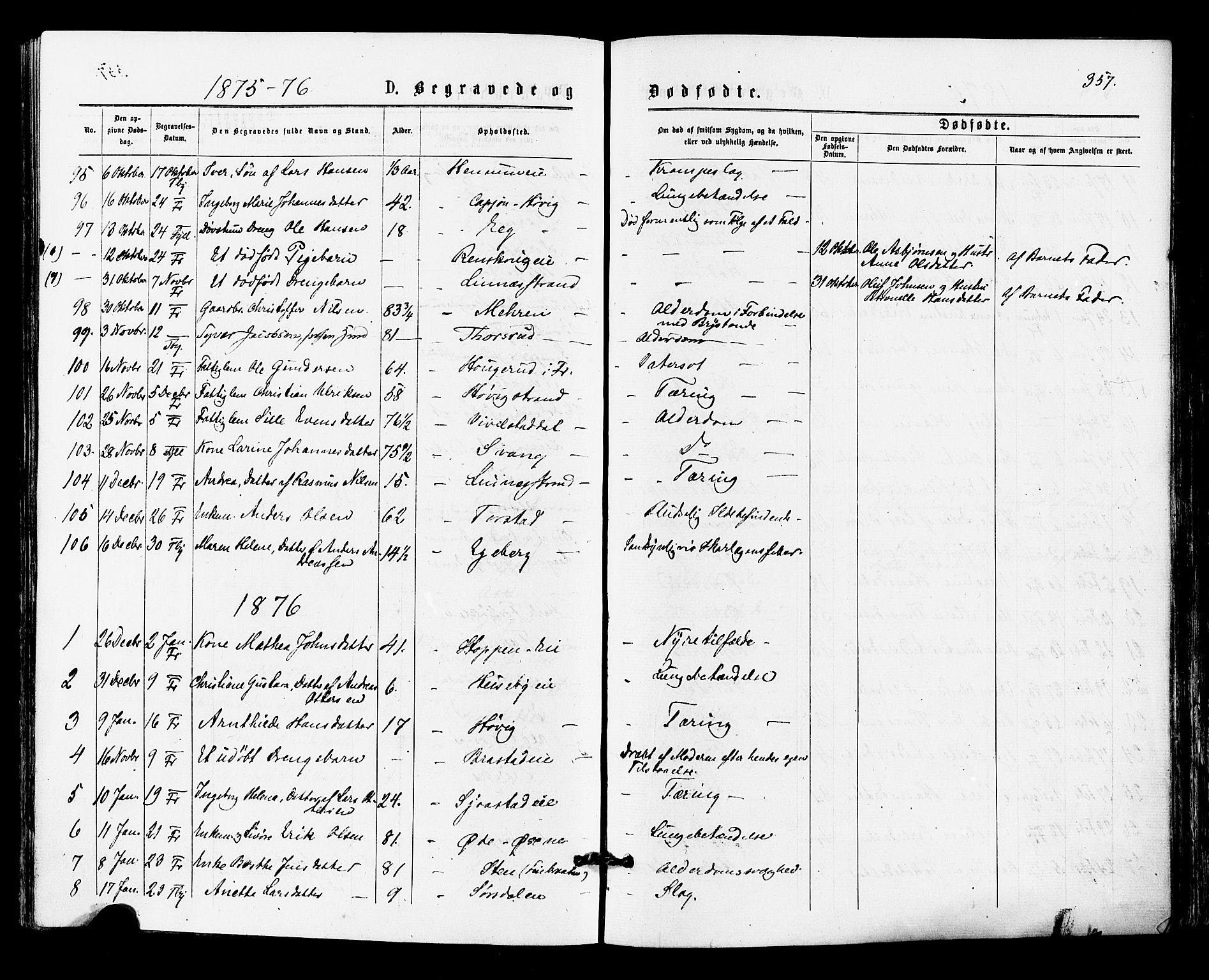 Lier kirkebøker, SAKO/A-230/F/Fa/L0014: Parish register (official) no. I 14, 1875-1882, p. 357