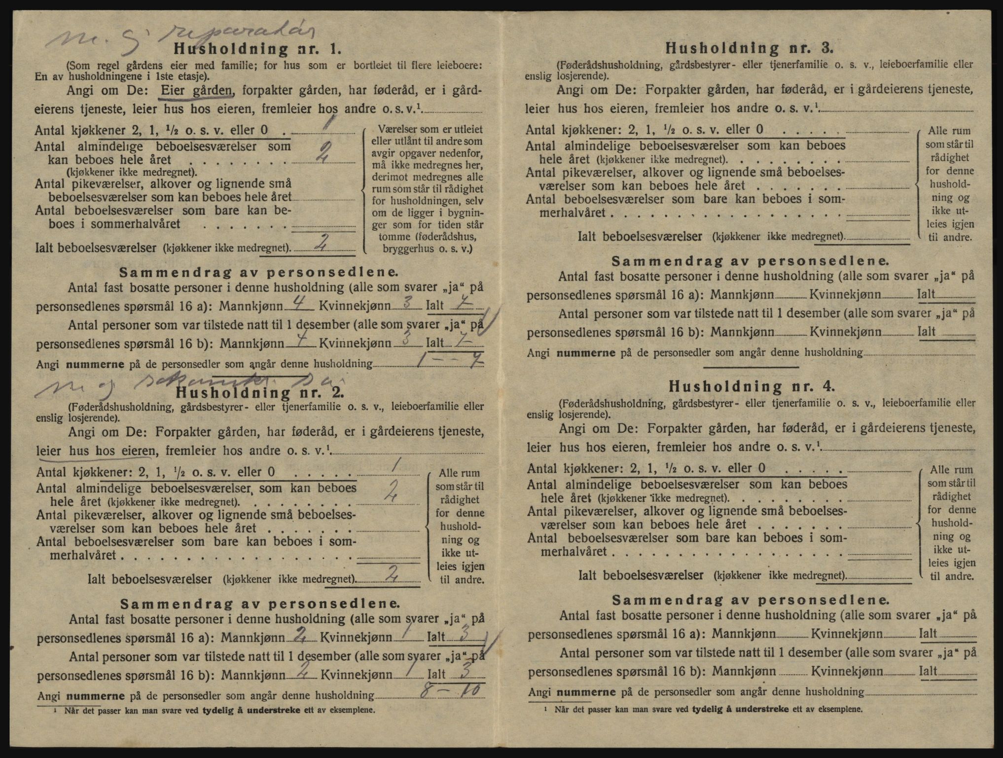 SAO, 1920 census for Glemmen, 1920, p. 2436