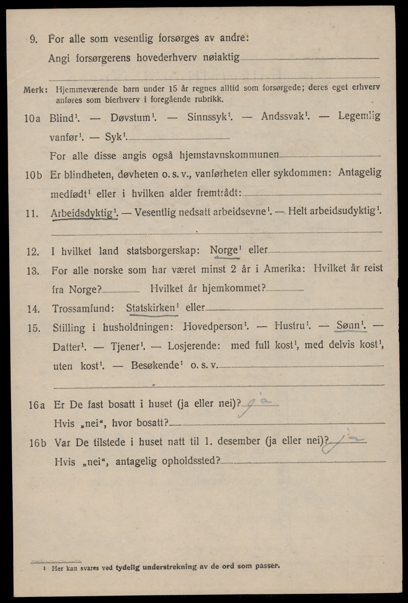 SAKO, 1920 census for Tinn, 1920, p. 5953