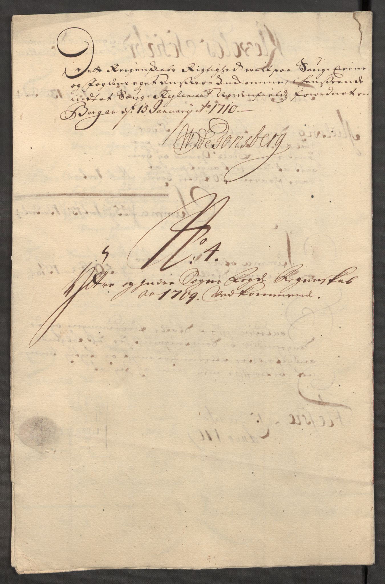 Rentekammeret inntil 1814, Reviderte regnskaper, Fogderegnskap, AV/RA-EA-4092/R52/L3316: Fogderegnskap Sogn, 1709-1710, p. 133