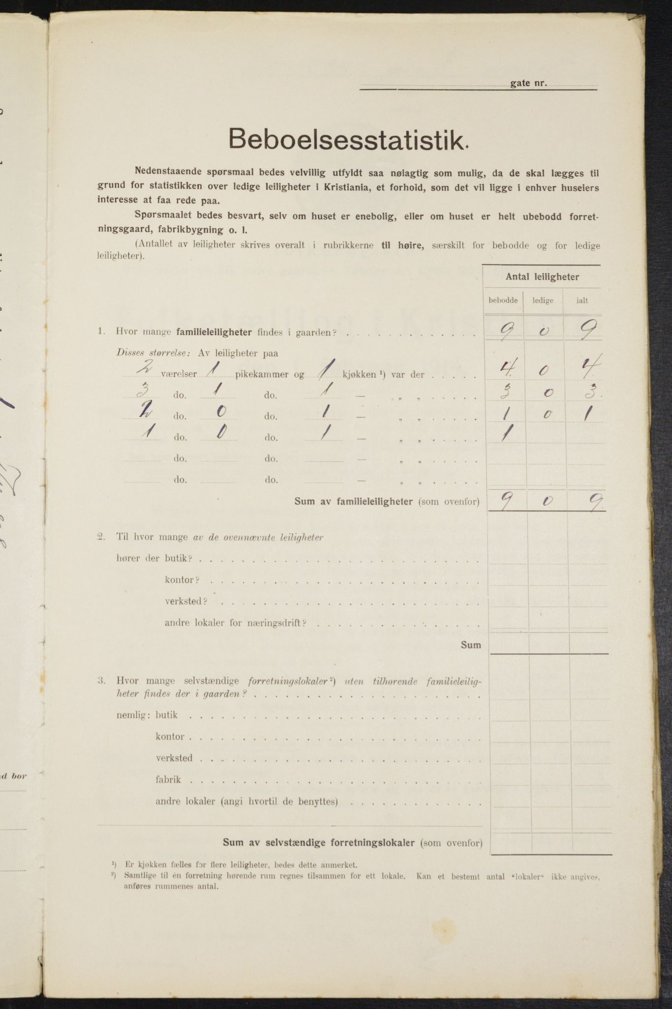 OBA, Municipal Census 1914 for Kristiania, 1914, p. 108559