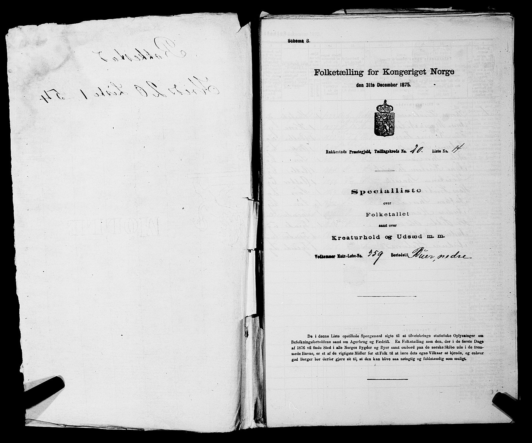 RA, 1875 census for 0128P Rakkestad, 1875, p. 2135