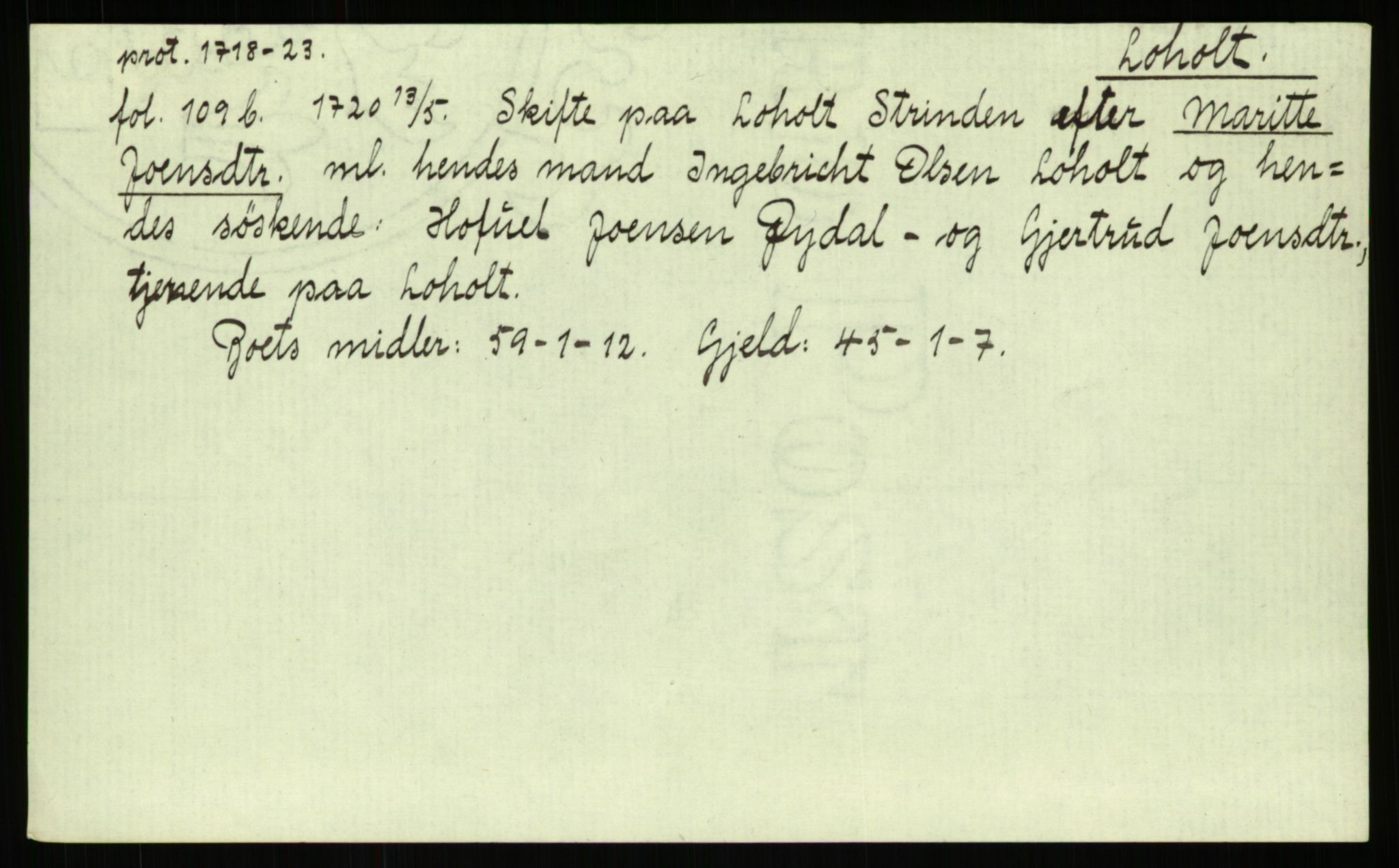 Strinda og Selbu sorenskriveri, AV/SAT-A-0015/3, 1700-1766, p. 825